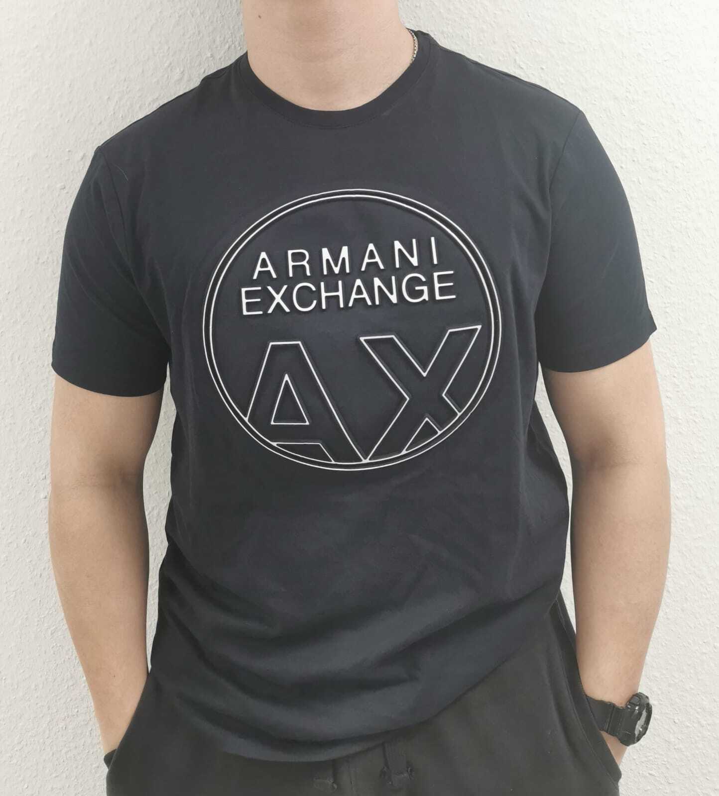 Armani Exchange Men’s AX LOGO Print T-Shirt – Various Colours – S M L XL XXL