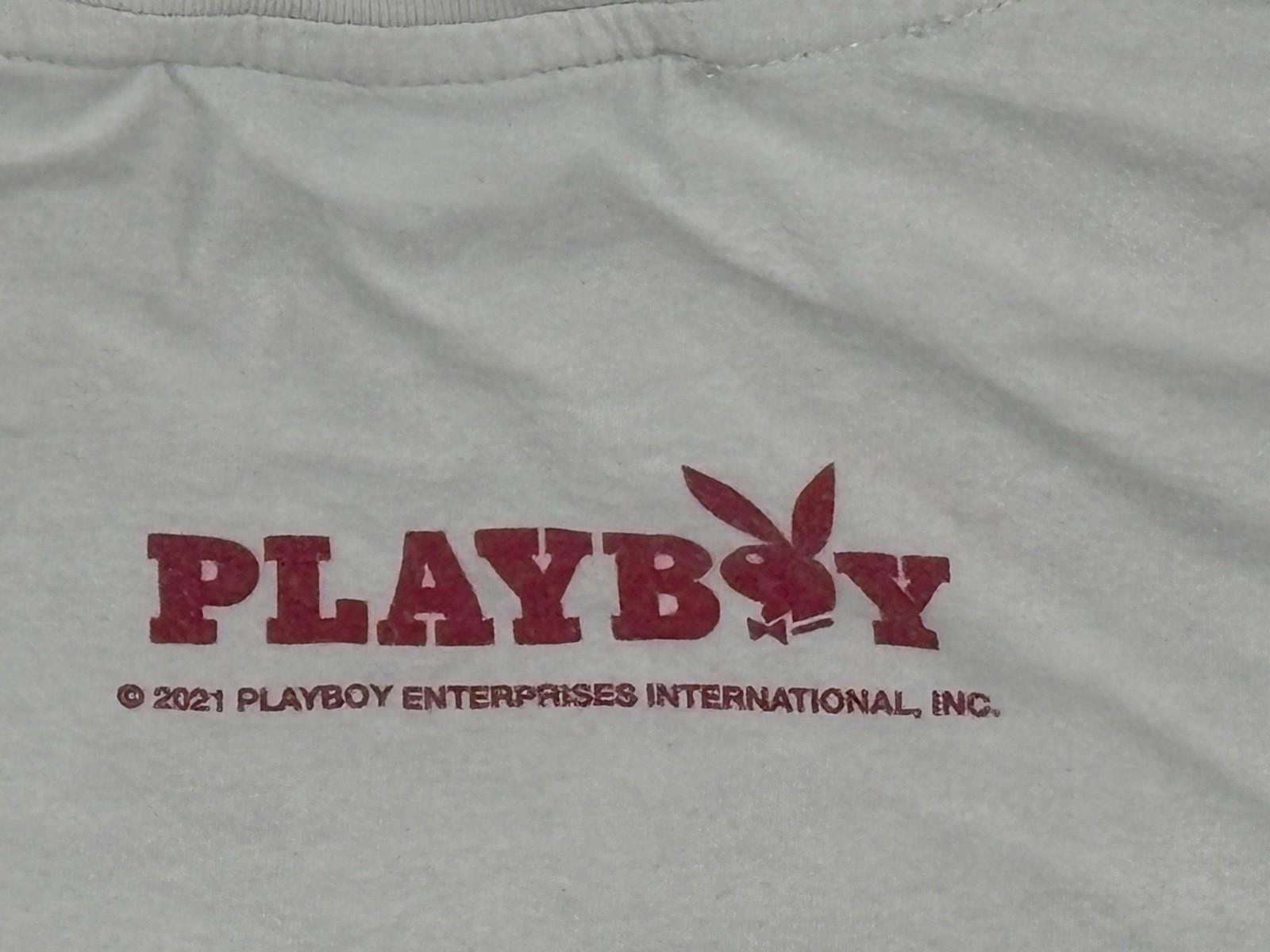 Playboy T Shirt Men No Tag White Graphic Streetwear Casual Retro Iconic
