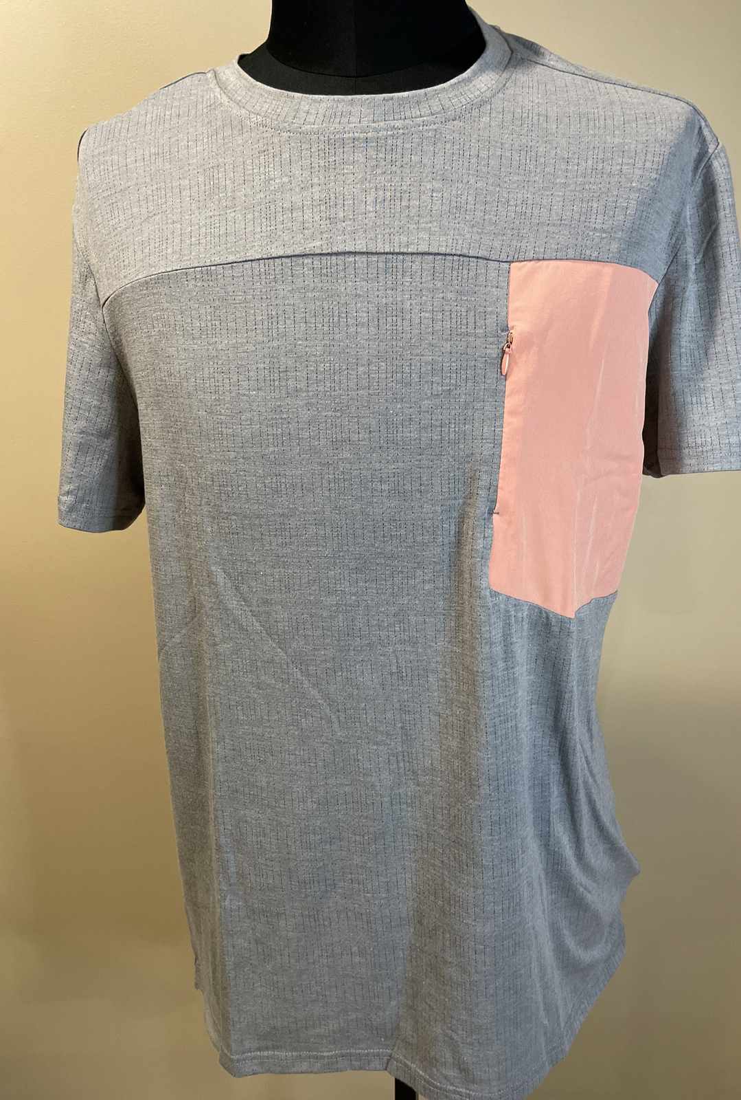 Avalanche Outdoor Supply Axel T-shirt Zipper Chest Pocket Grey Mens Size XL
