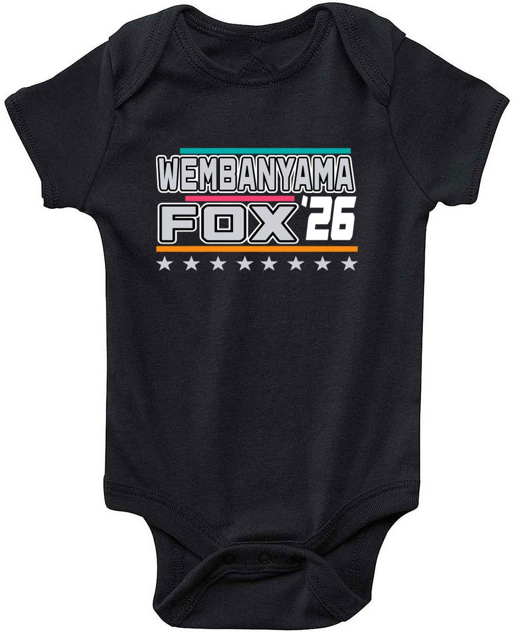 Victor Wembanyama De’Aaron Fox Spurs Creeper Romper One Piece BABY