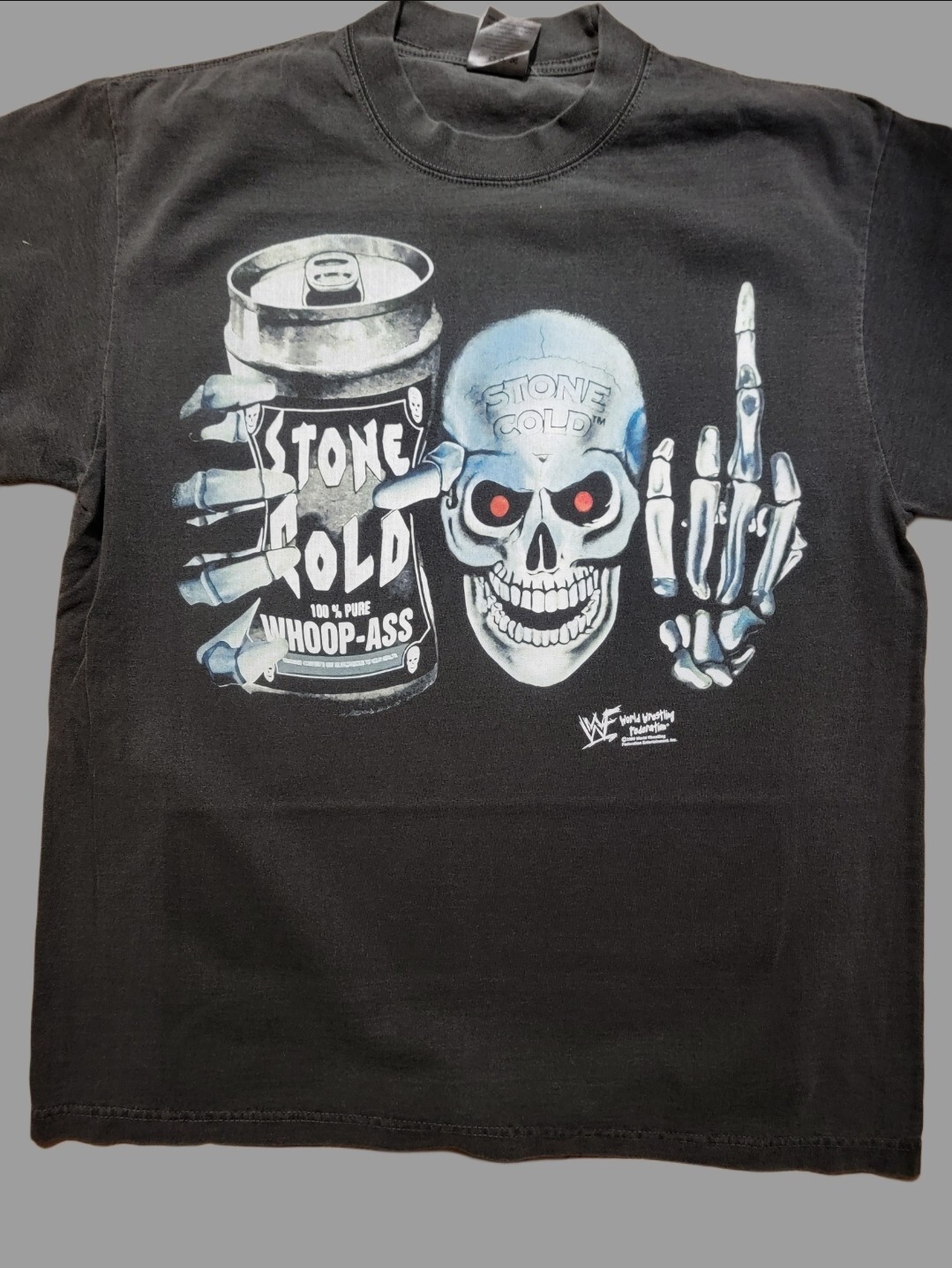 STONE COLD WHOOP A@@ ON A SHAKA HEAVYWEIGHT GARMET DYED T SHIRT “MODERN”