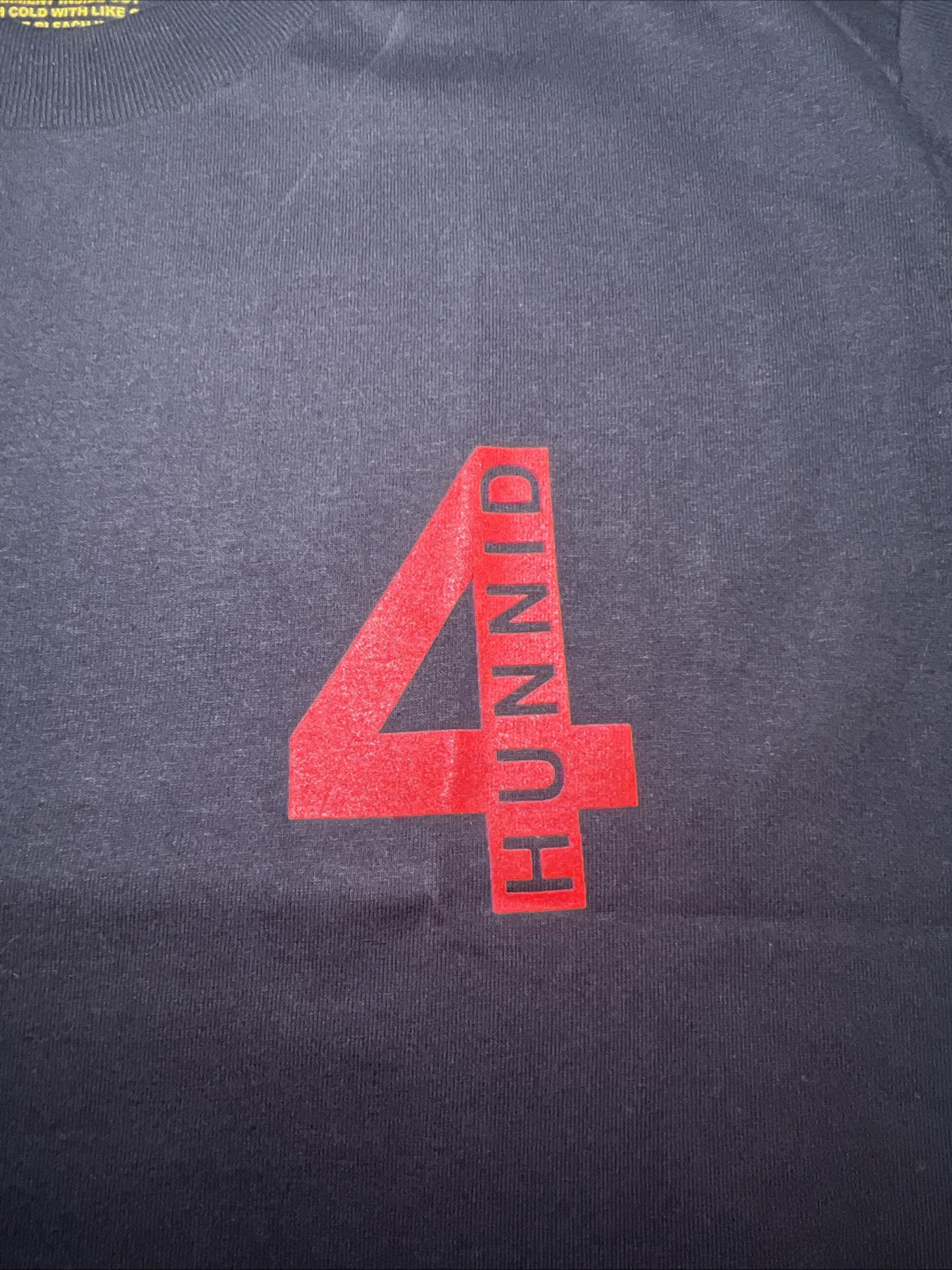 4Hunnid YG Men’s T-Shirt No Stress One Boo Short Sleeve Crewneck Tee SMALL NWOT
