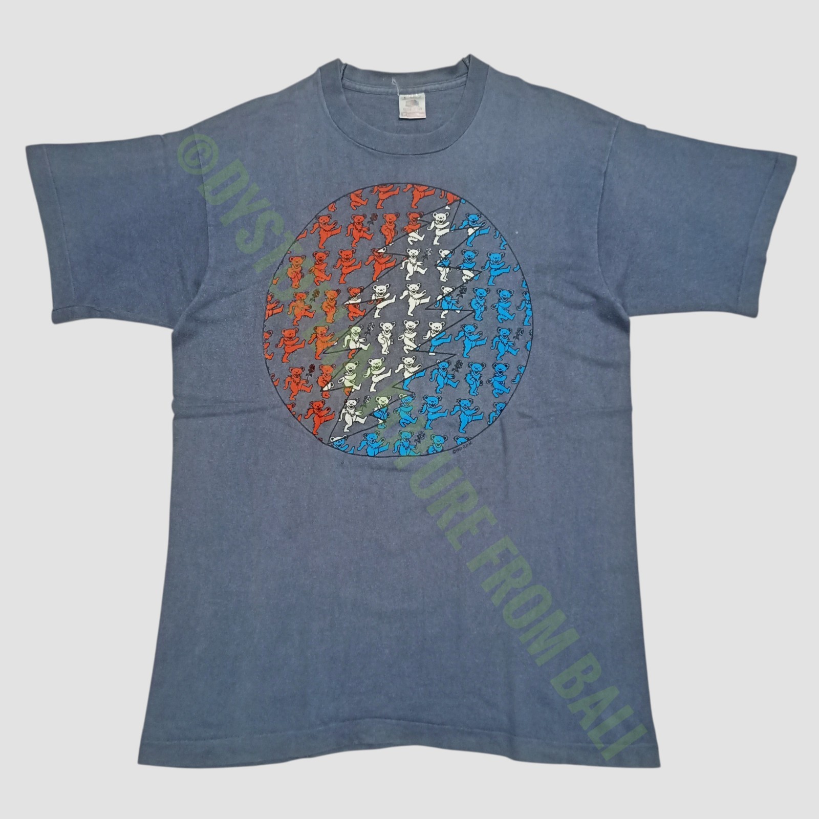 Vintage 1993 Grateful Dead – Dancing Bears 13-Point Lightning Bolt Band T-shirt