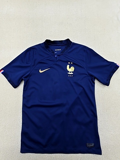 Nike Men’s Navy France Soccer Jersey S Dri-FIT Short Sleeve