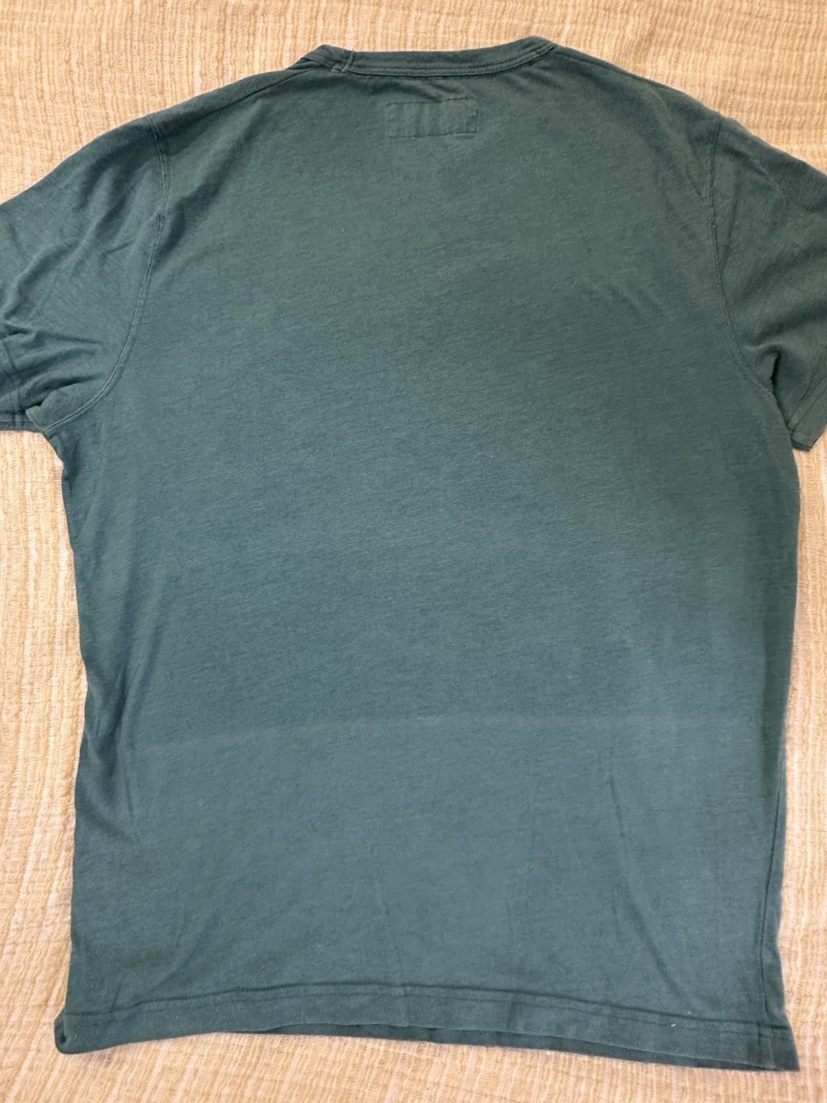 Abercrombie & Fitch Soft A&F Tee Green Jersey Crew Tee Embroidered Moose M-L