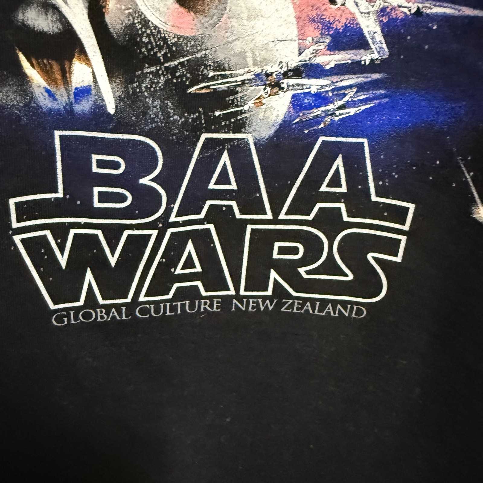 Global Culture BAA Wars Star Sheep Kiwi New Zealand Collectible Tee Size L NEW