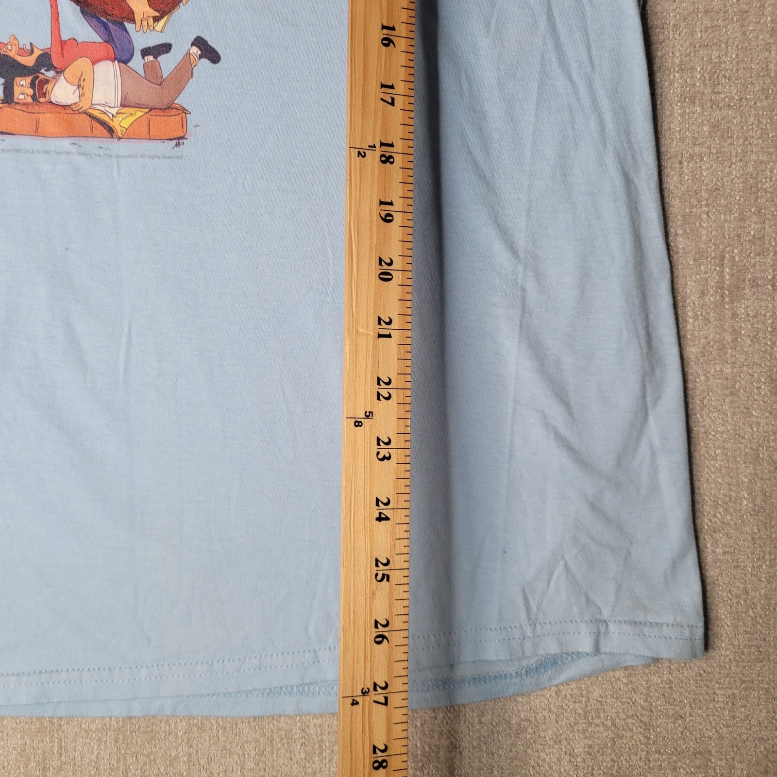 Port & Company Bob’s Burgers Graphic T-Shirt Mens L Blue Character Stack 2017