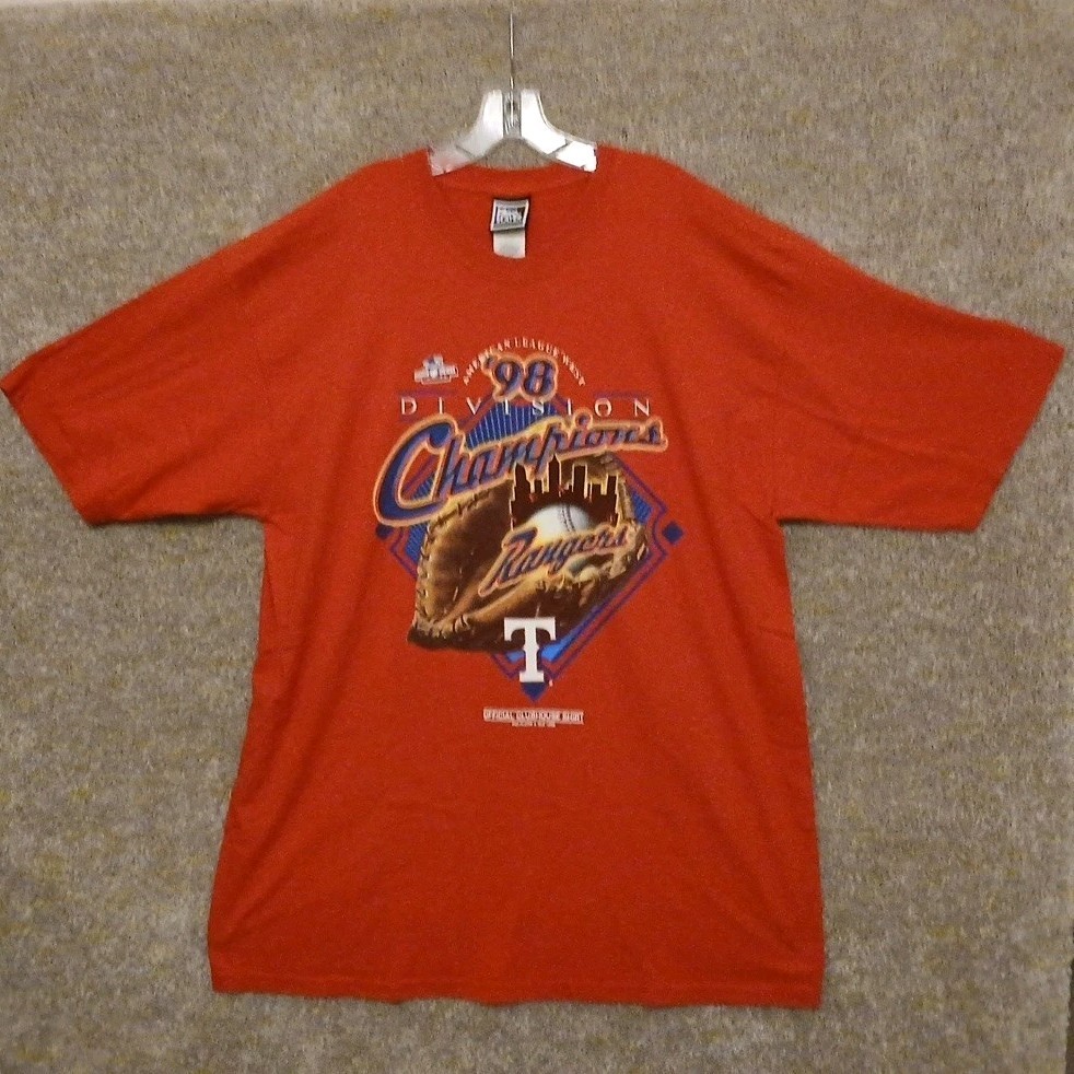 Texas Rangers 1998 Baseball T-shirt Lee Sports XXL Pro Player