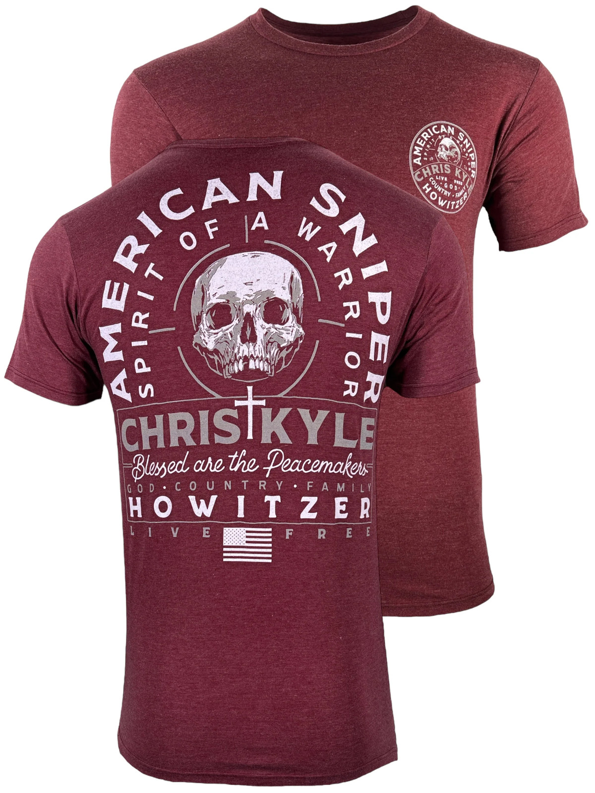 Howitzer Style Men’s T-Shirt Chris Kyle Trigger Military Grunt MFG