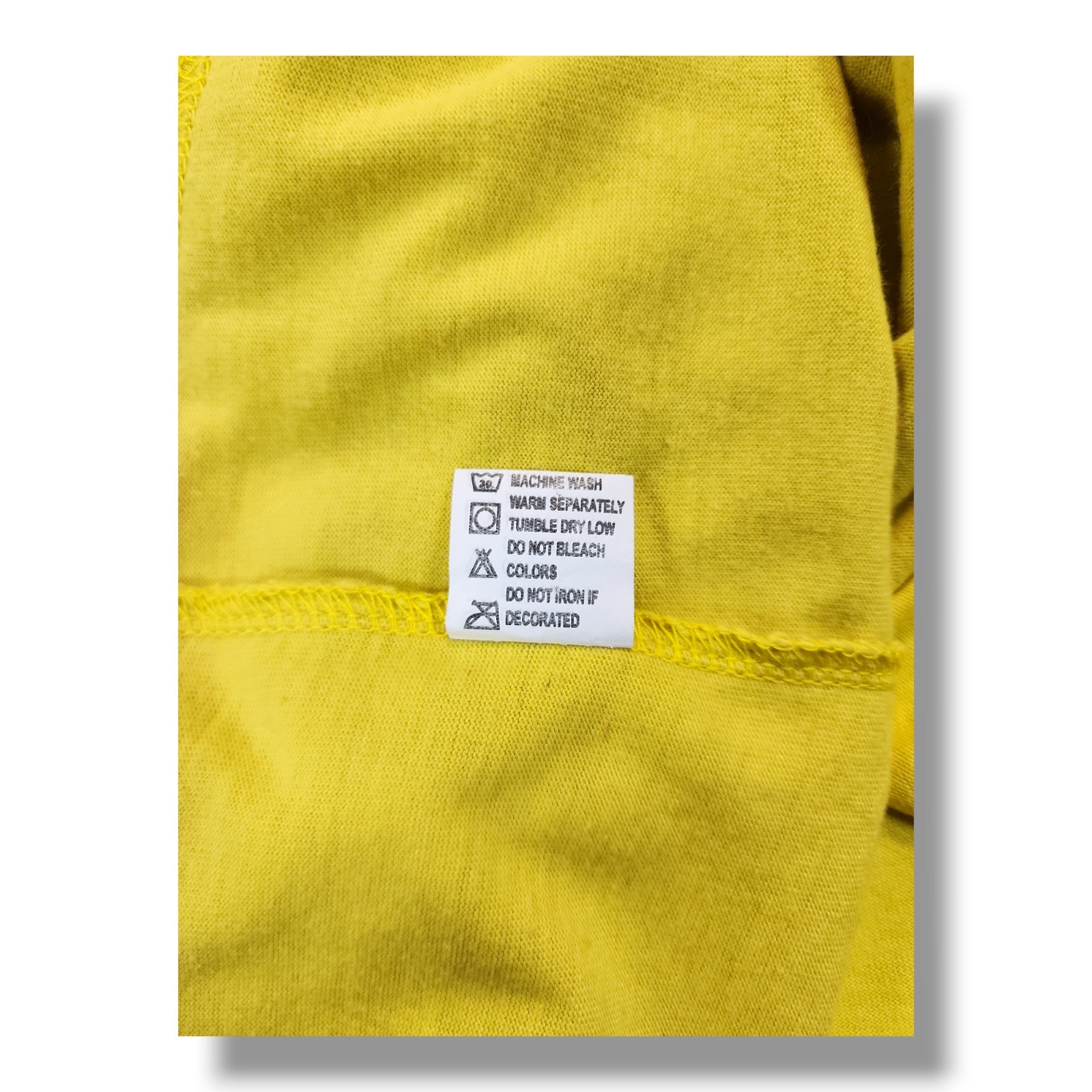 M.D.M. High Large Surf Graphic Print & Embroidered Front Yellow T-Shirt Men’s L