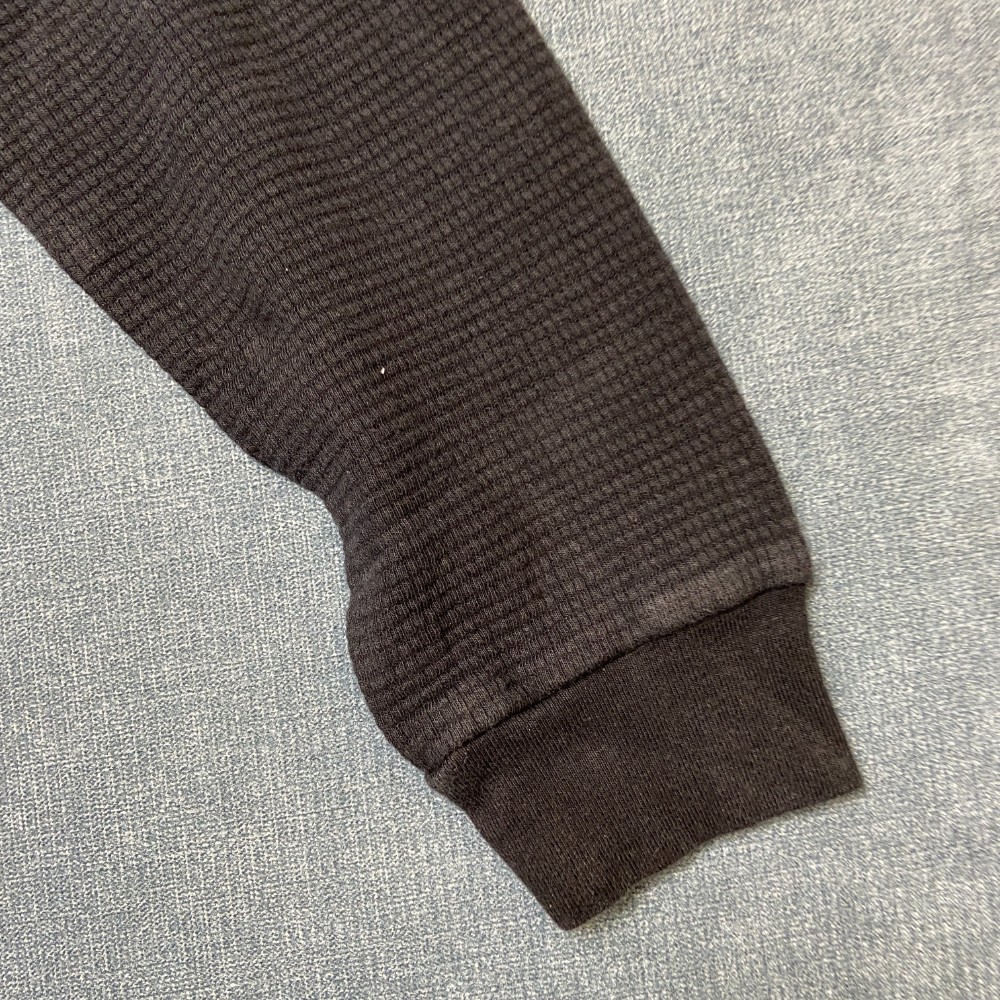 Hollister Must Have Collection French Terry Shirt Mens Medium Black Round Hem
