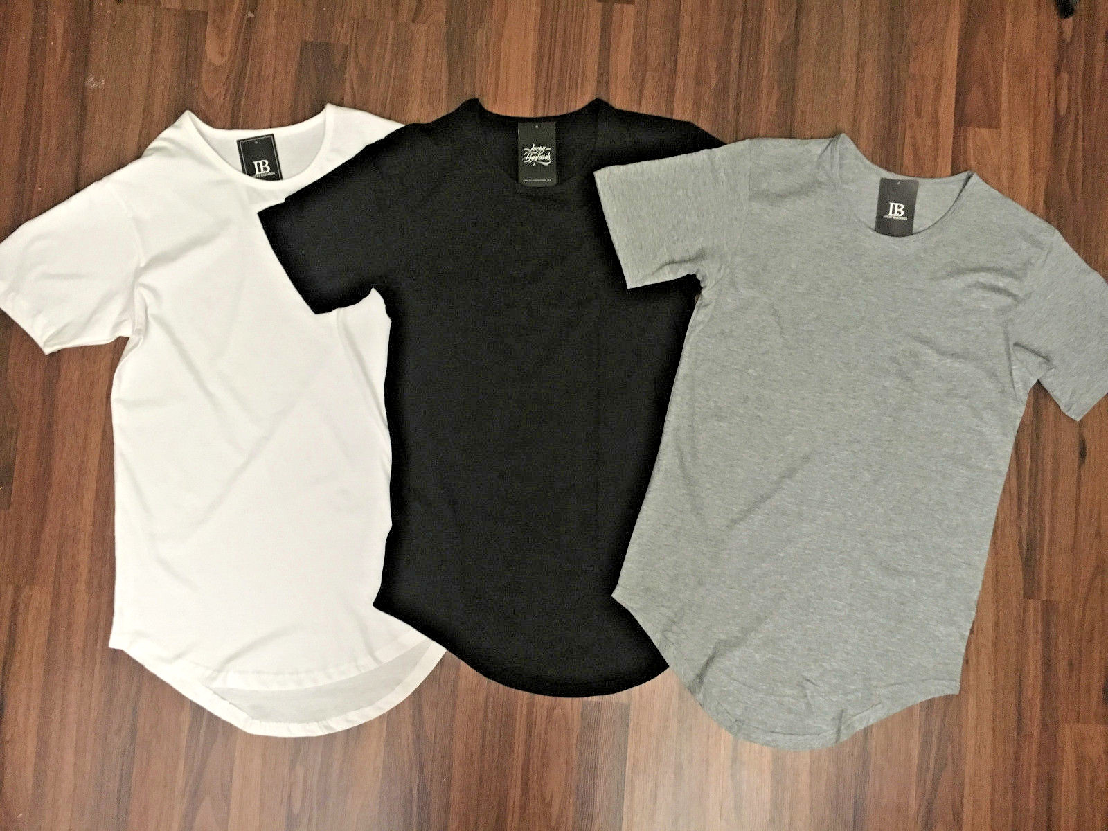 LUCKY BASTARDS CONTEMPORARY LONG MODERN T SHIRT 3 COMBO EXTENDED ELONGATED SCOOP