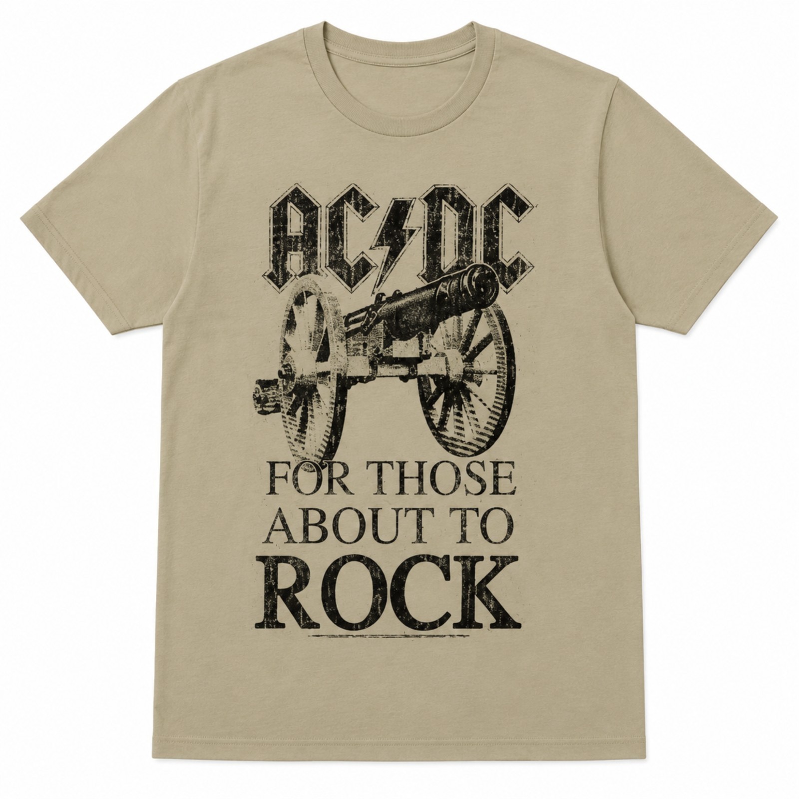 AC DC For Those About to Rock T Shirt Classic Band Graphic Unisex Tee