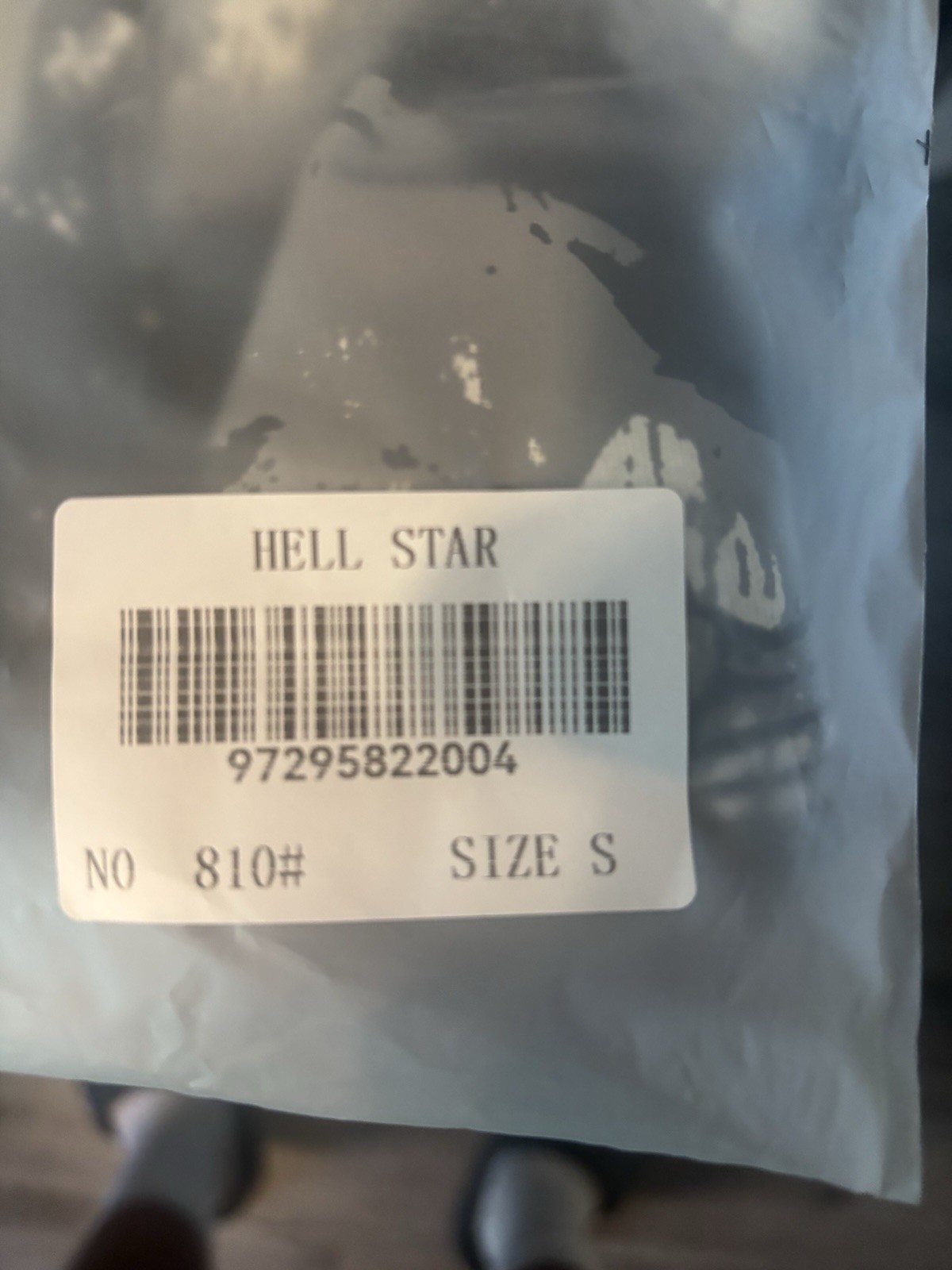 HELL STAR Men’s S Black Graphic Print Logo Crew Neck Short Sleeve T-Shirt 810#