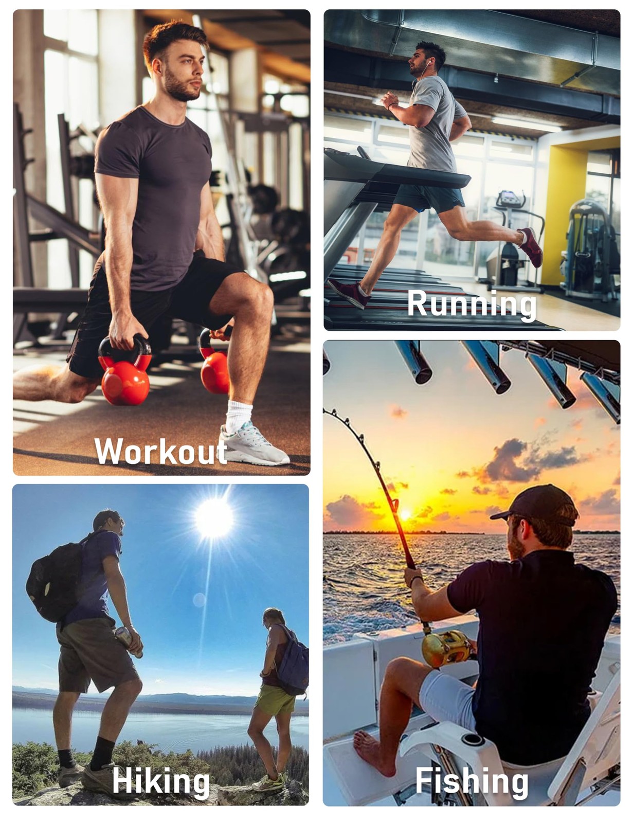 3 Pack Sun Shirts for Men Short Sleeve UPF 50+ Dry Fit Running Gym Hiking Wor…