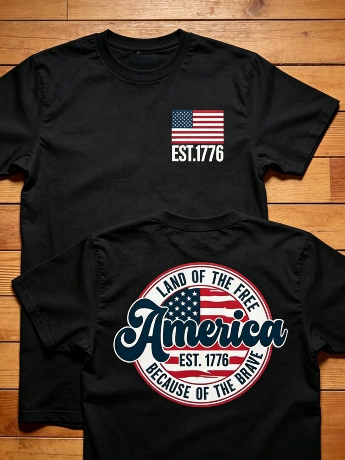 American Flag Shirt, July 4th Shirt, Retro American Graphic T-Shirt