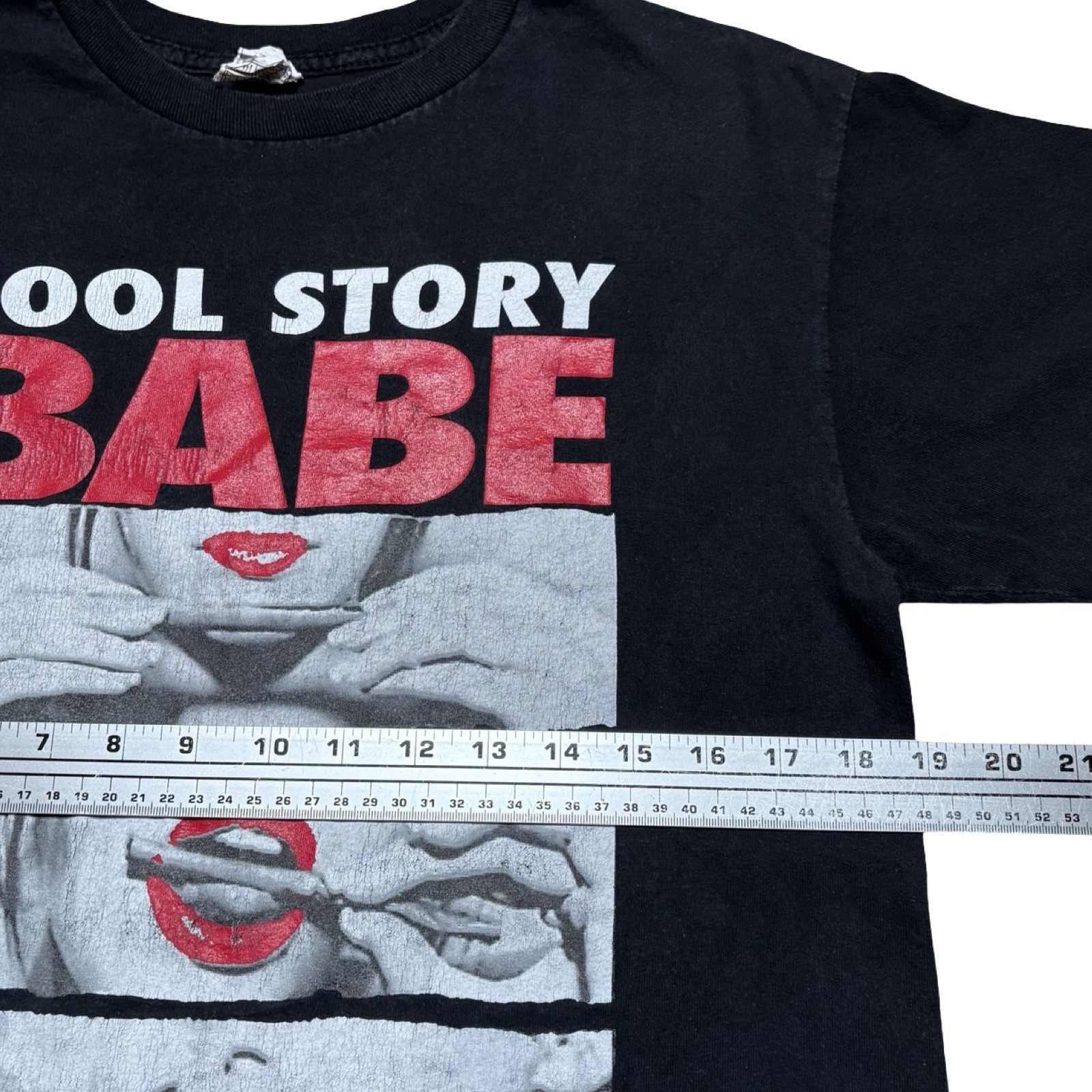 Y2K Nice Babe Roll Me a Blunt T Shirt Black Fade Mens M