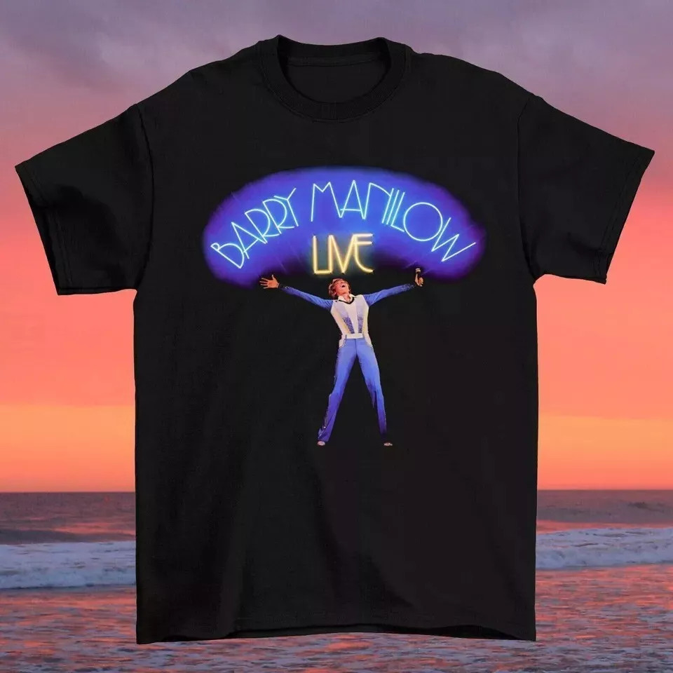 Barry Manilow Live In Concert Tour T Shirt Full Size S-5XL ET1392