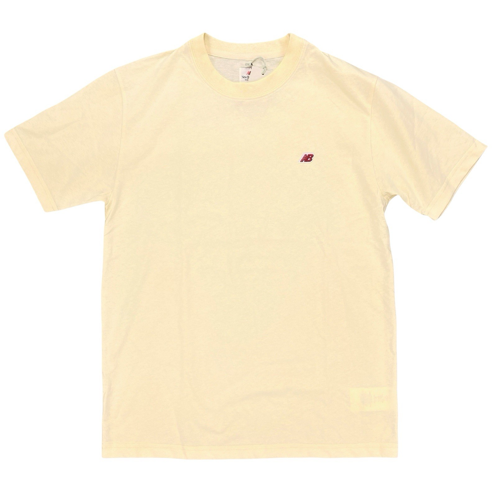 New Balance Men’s Made in USA Core Short Sleeve T-Shirt 100% Cotton ‘Calcium’