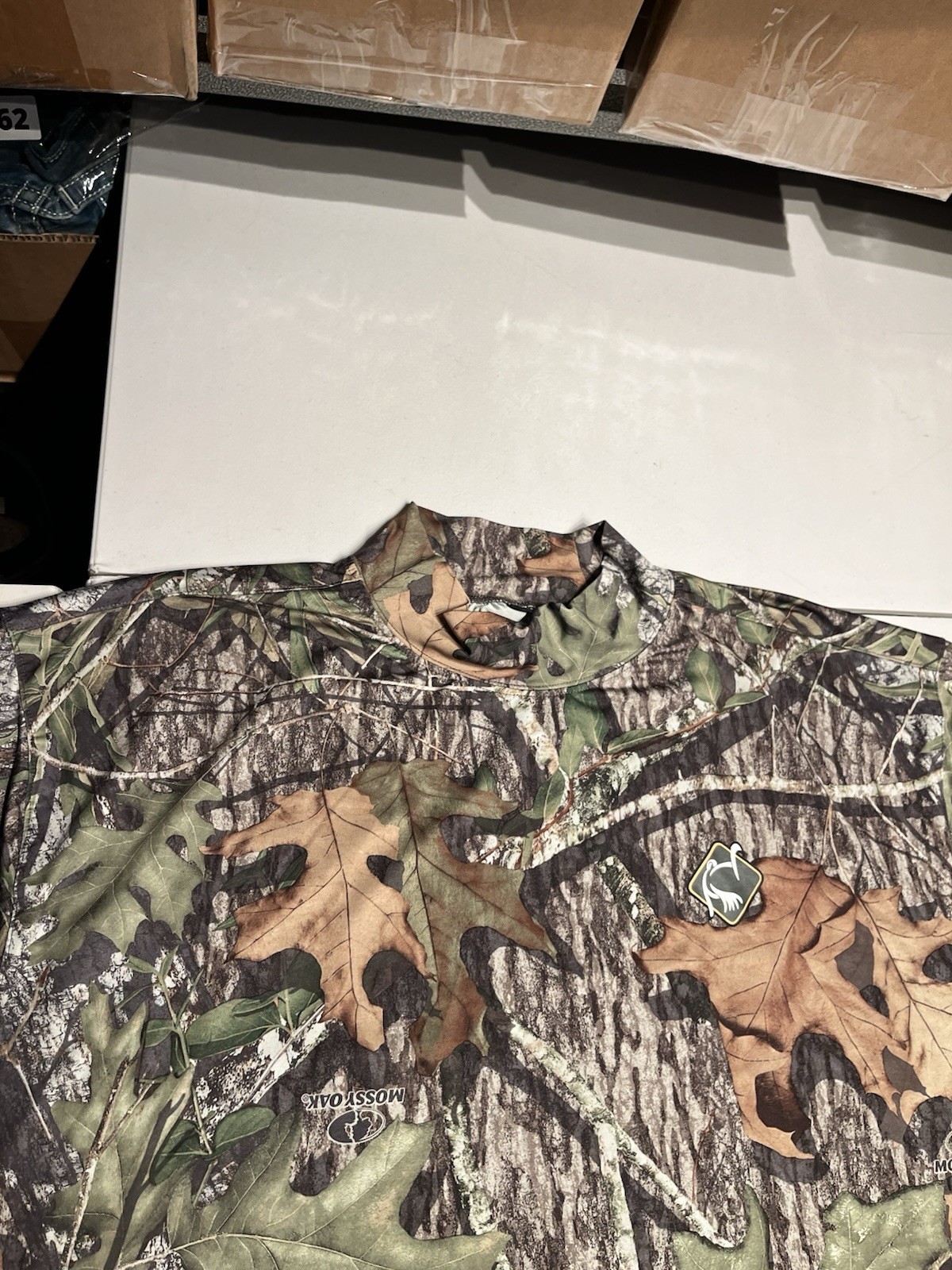 Ol Tom hirt Men’s XL Mossy Oak Turkey Gear Camo Hunting Performance Polyester