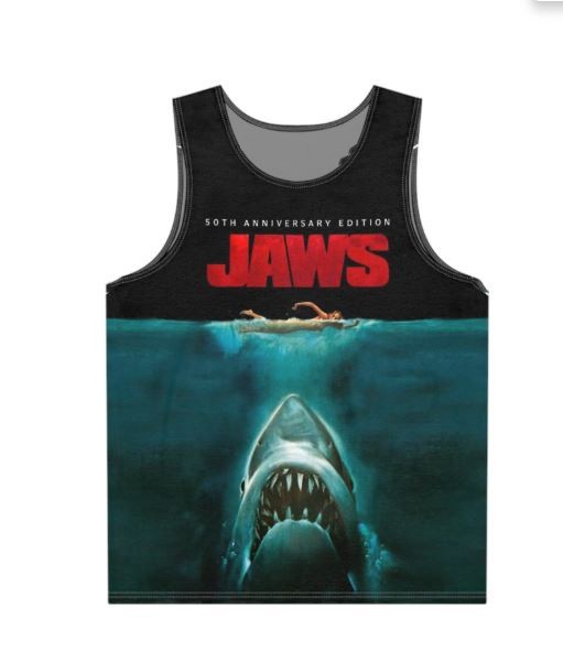 Rare Jaws The Movie TankTop Twoside Anniversary 50th Gift For Fan PP3D666