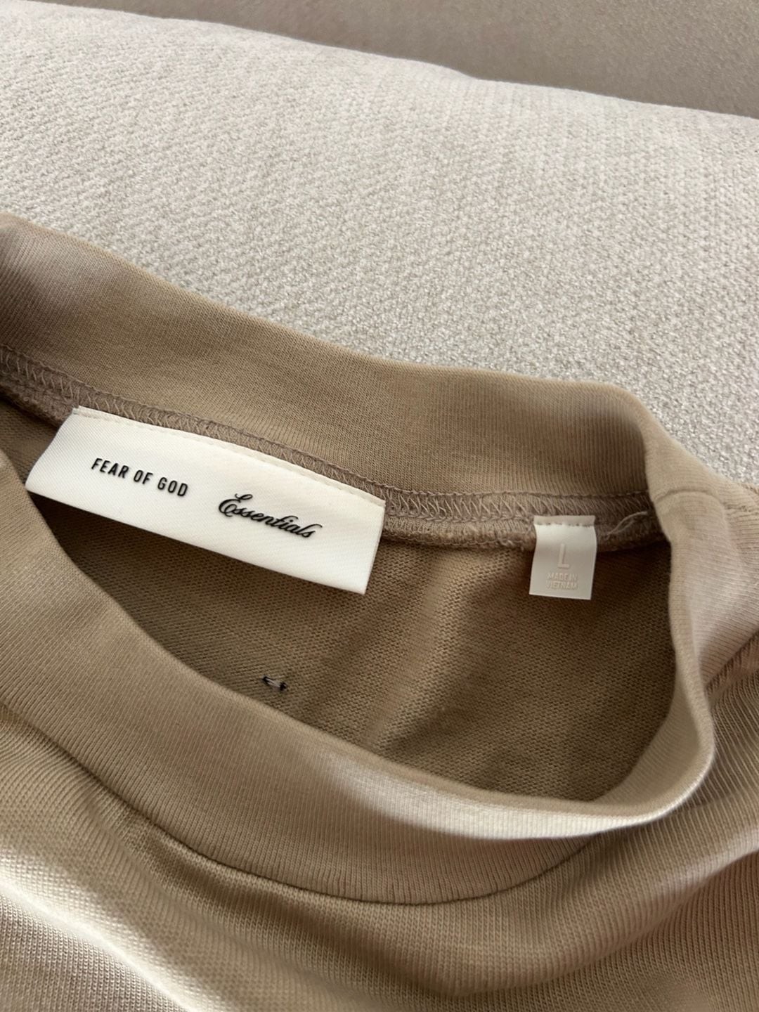 Fear of God Essentials Training ’90s Short Sleeve T-Shirt in Faded Dune