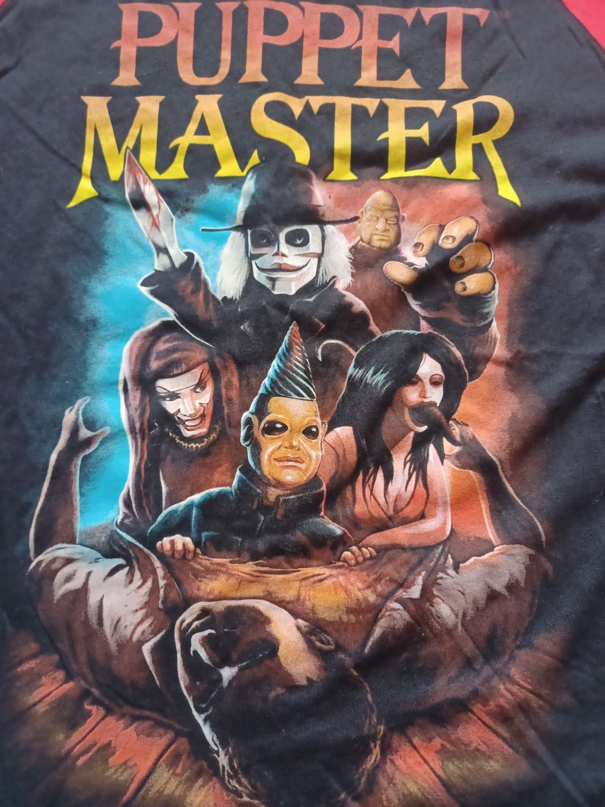 2019 Rare Puppet Master Terror Threads T-Shirt 3/4 Sleeve Size M