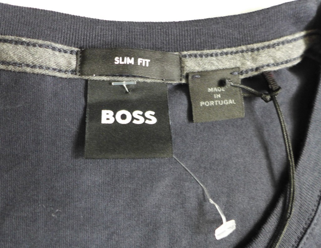 BOSS Men’s S Tessler 33 Slim Fit Crew Neck Short Sleeve Logo Tee Made Portugal