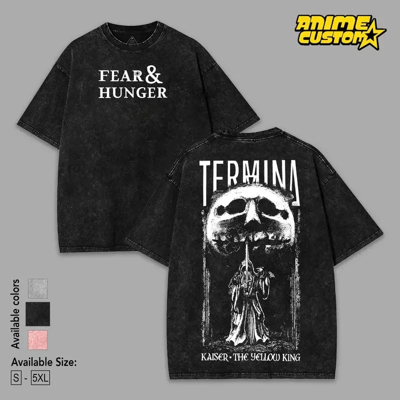 Fear And Hunger Termina Kaiser The Yellow T-Shirt Dark Anime Streetwear T-Shirt