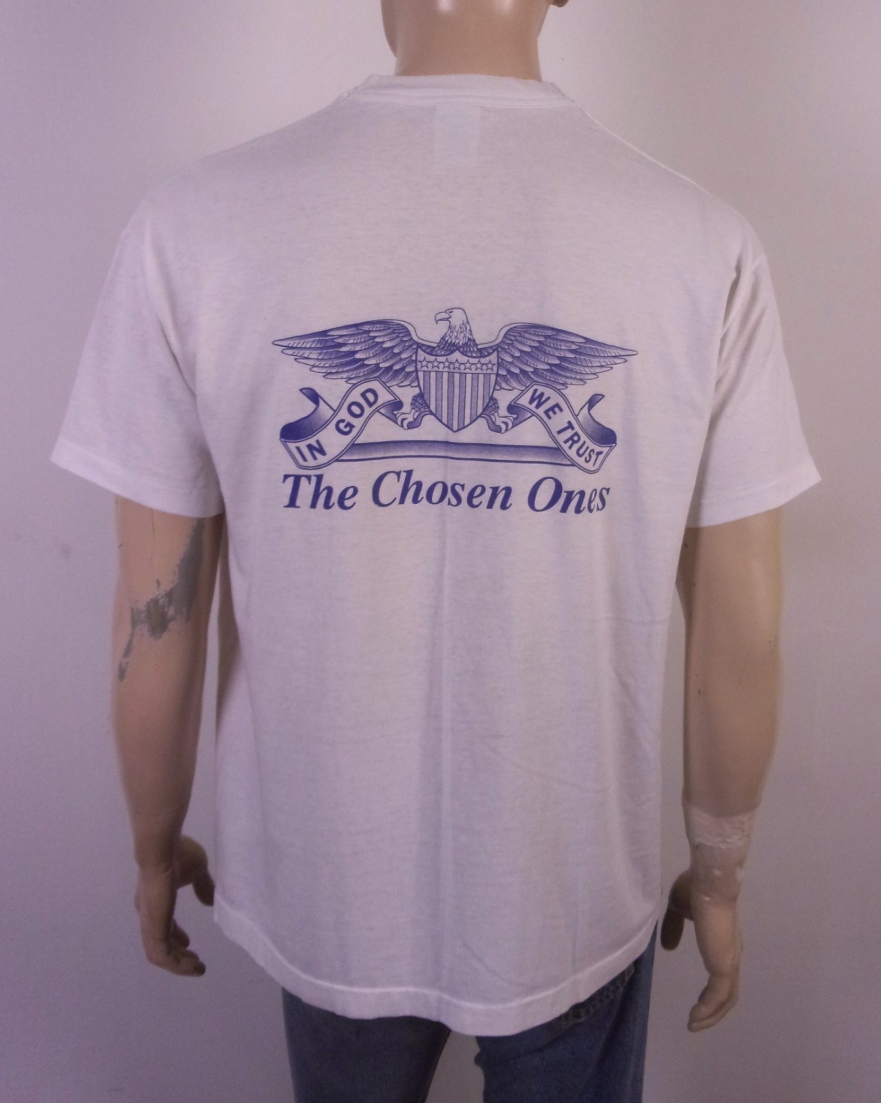 vintage 90s single stitch America Keep Holding God’s Hand T-Shirt Xian Jesus XL