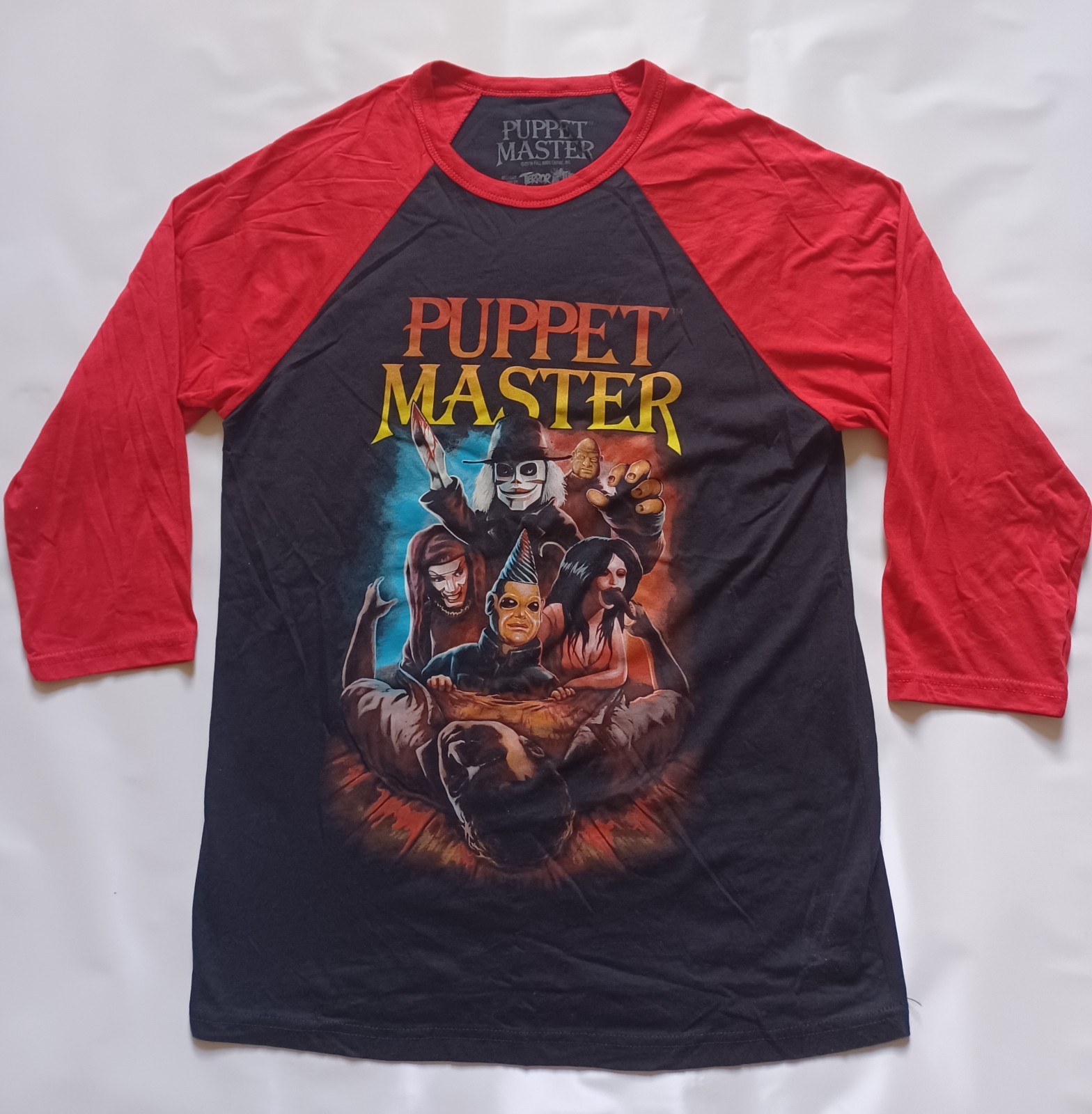 2019 Rare Puppet Master Terror Threads T-Shirt 3/4 Sleeve Size M