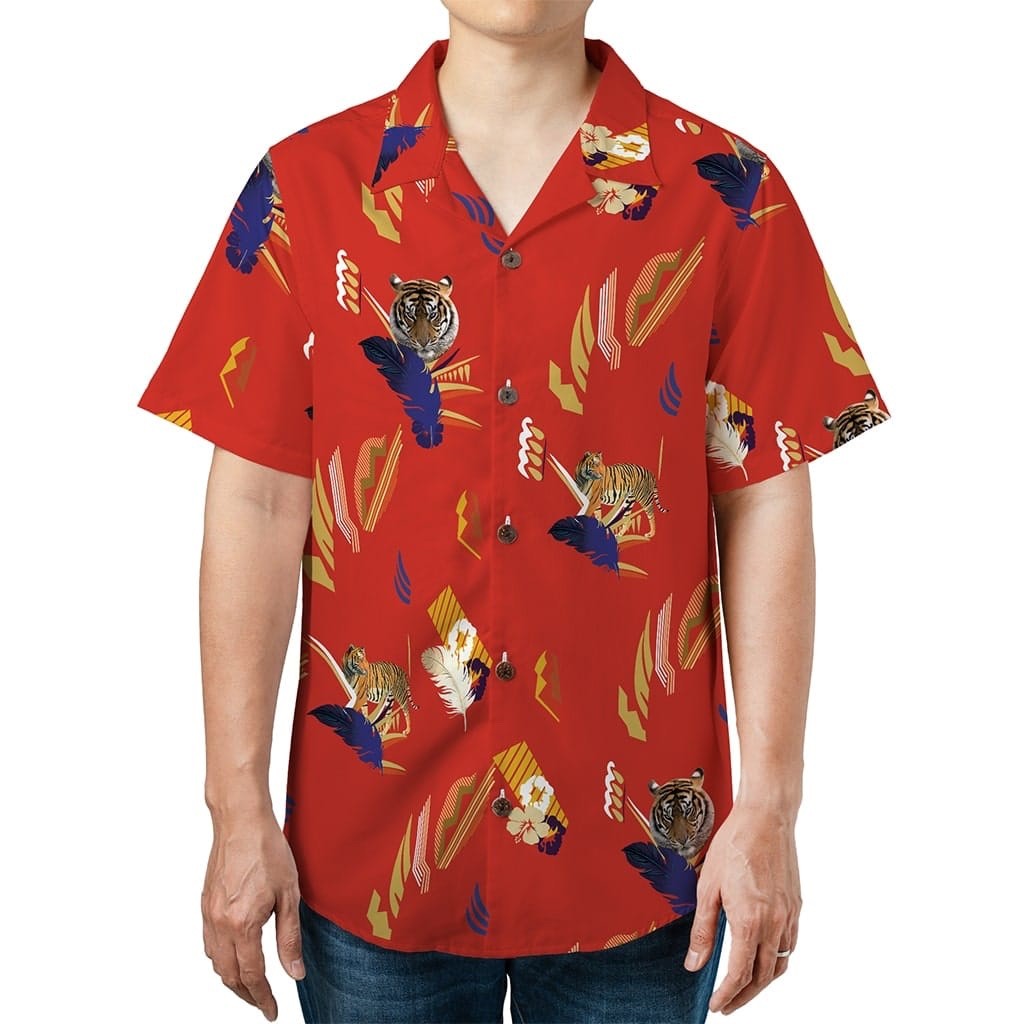 Tiger Red Hawaiian Shirt | Tony Montana | Scarface