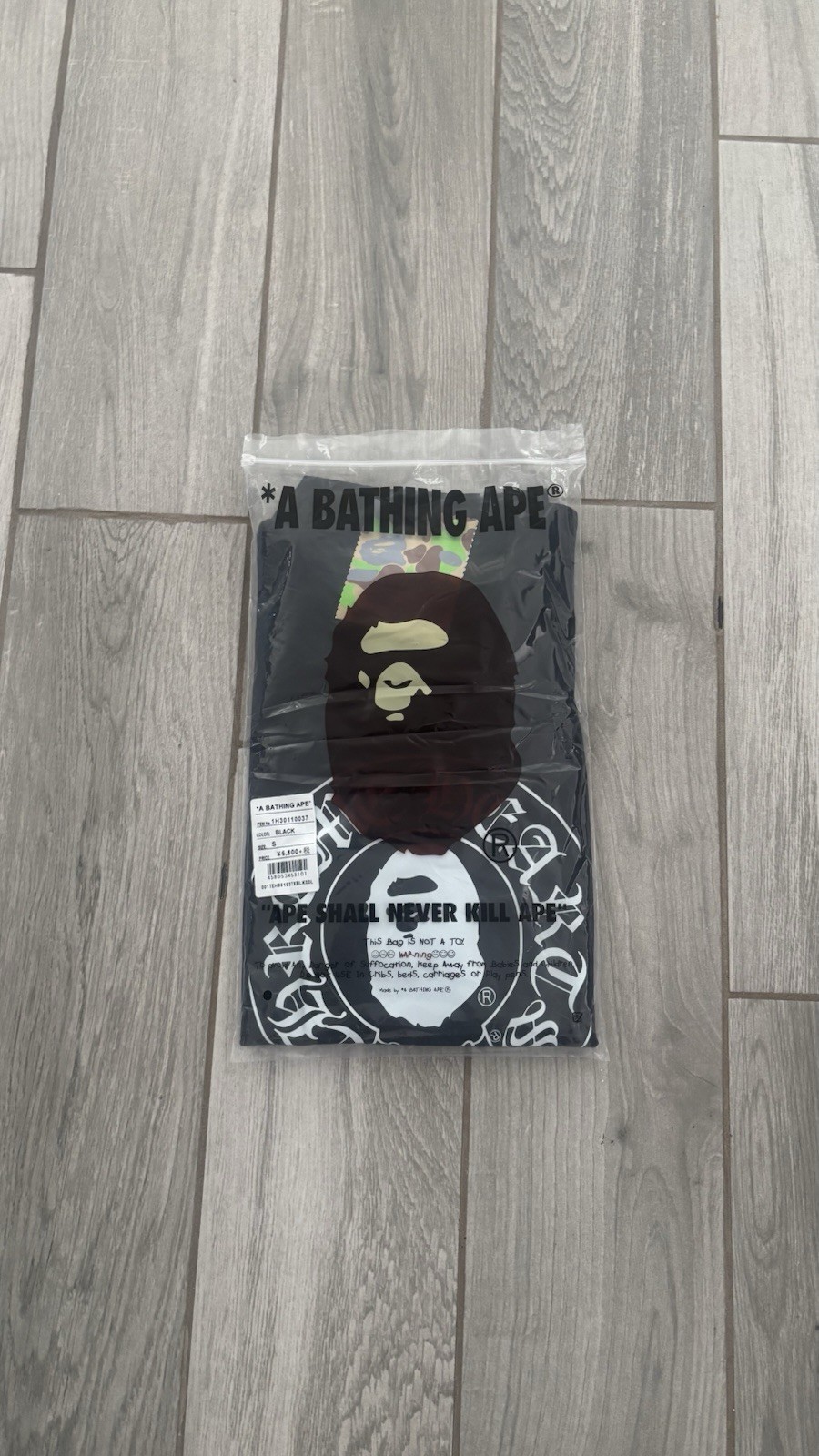 A Bathing Ape BAPE x Chrome Hearts Black tee size S