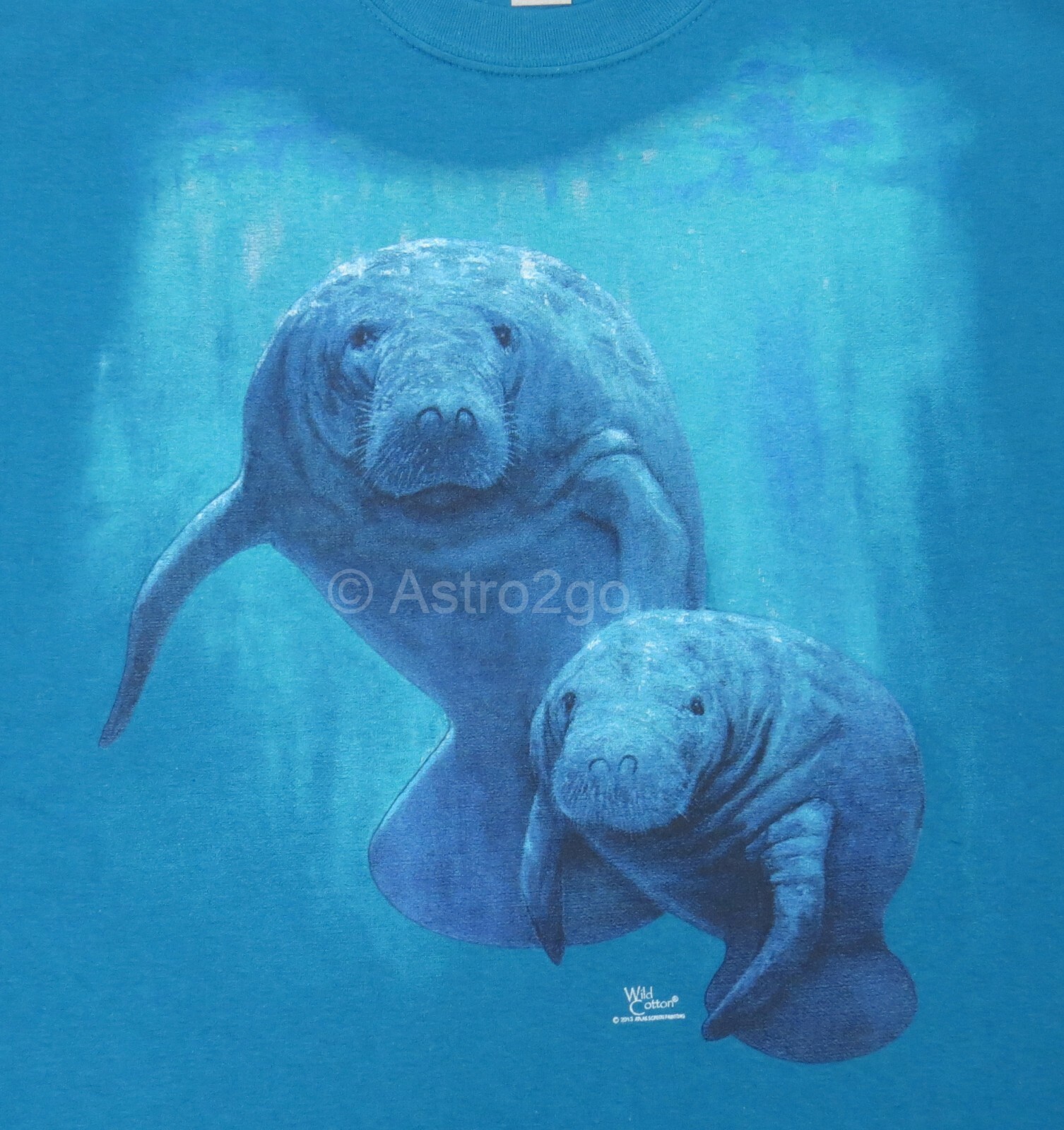 MANATEE DUET-Aquatic Sea Cow Tropical Marine Mermaid Wildlife T shirt S-2XL NEW!