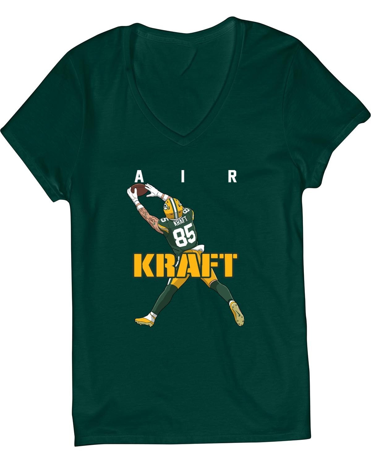Tucker Kraft Air Packers LADIES V-Neck Shirt T-Shirt