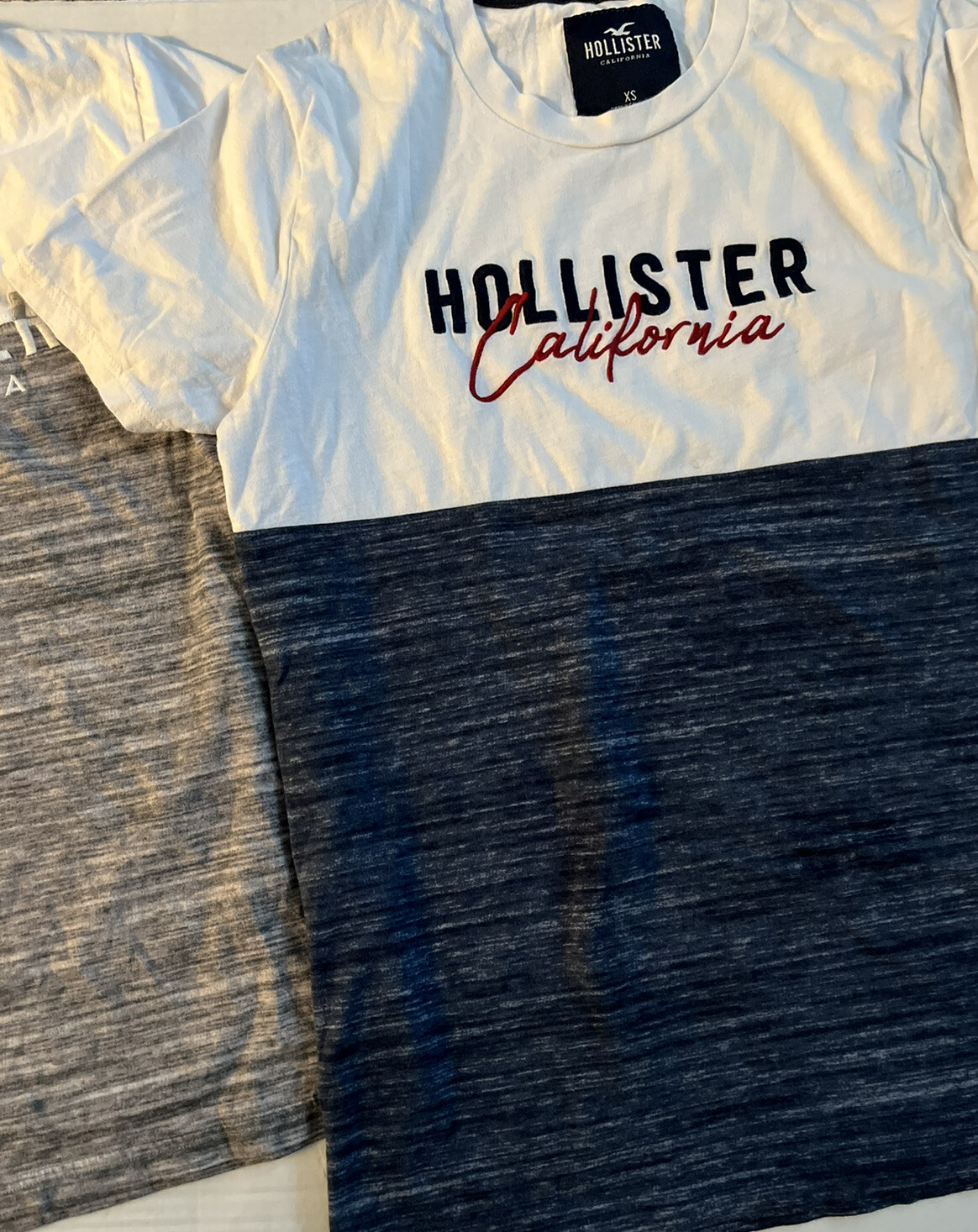 Hollister Men’s Applique Graphic T-Shirt Crew Neck Logo Tee Size XS S M L XL XXL