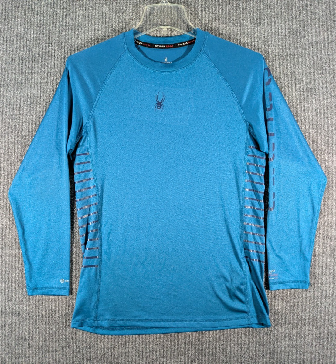 Spyder Swim Shirt Mens Small Rash Guard Quick Dry UPF 30+ Long Sleeve Tee