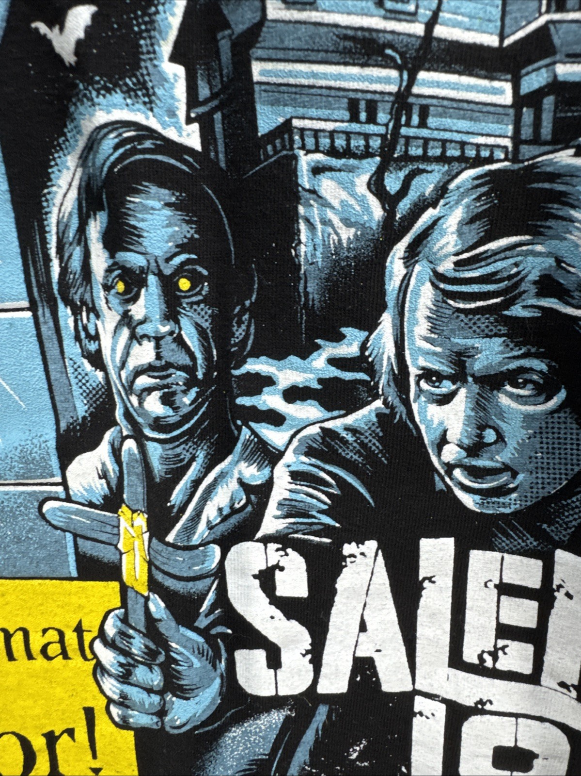 Salem’s Lot Vampire Horror Stephen King Tobe Hooper Black T Shirt Size XL