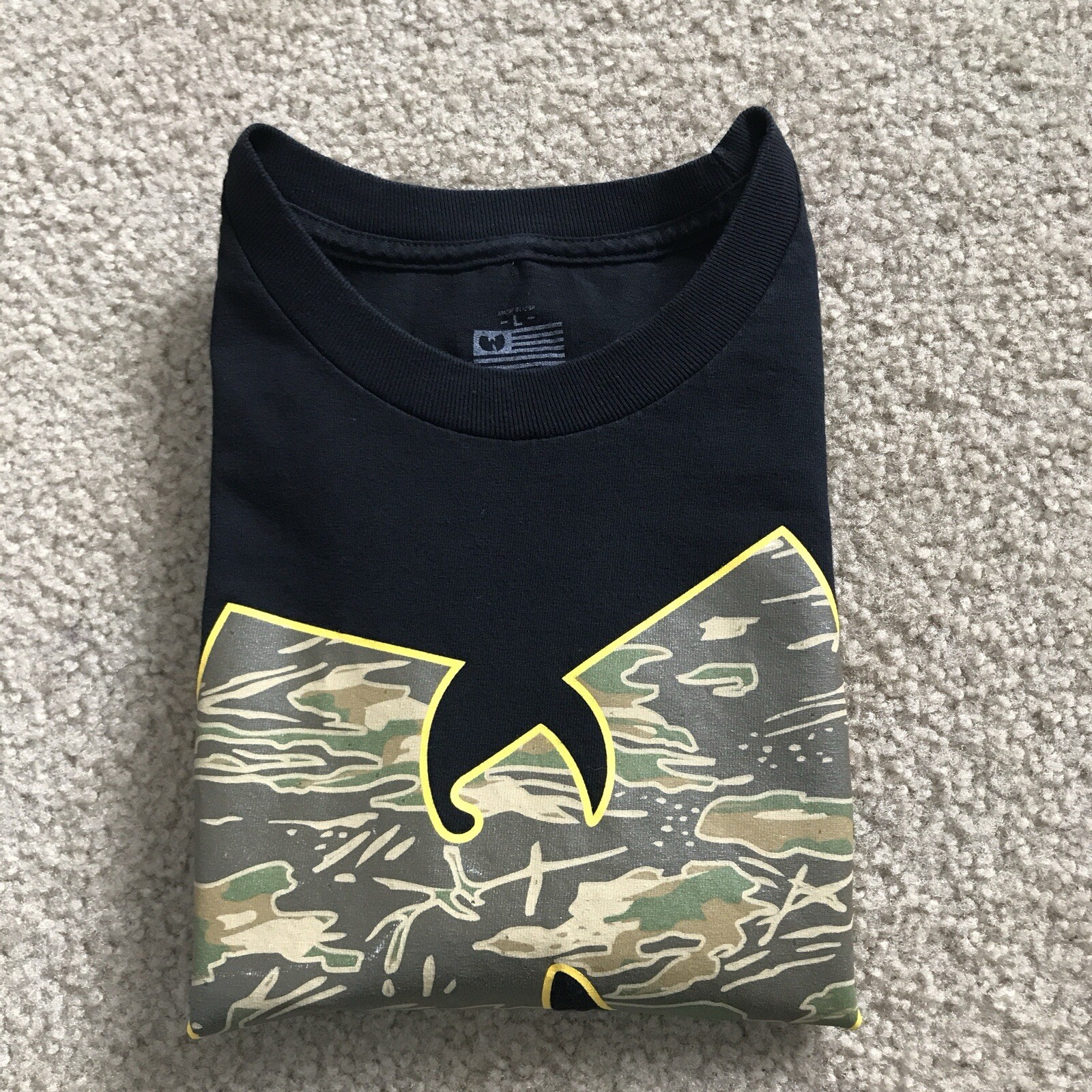 🔴Wu-Tang Shirt Size Large Camouflage WuTang Gza Killarmy Rza