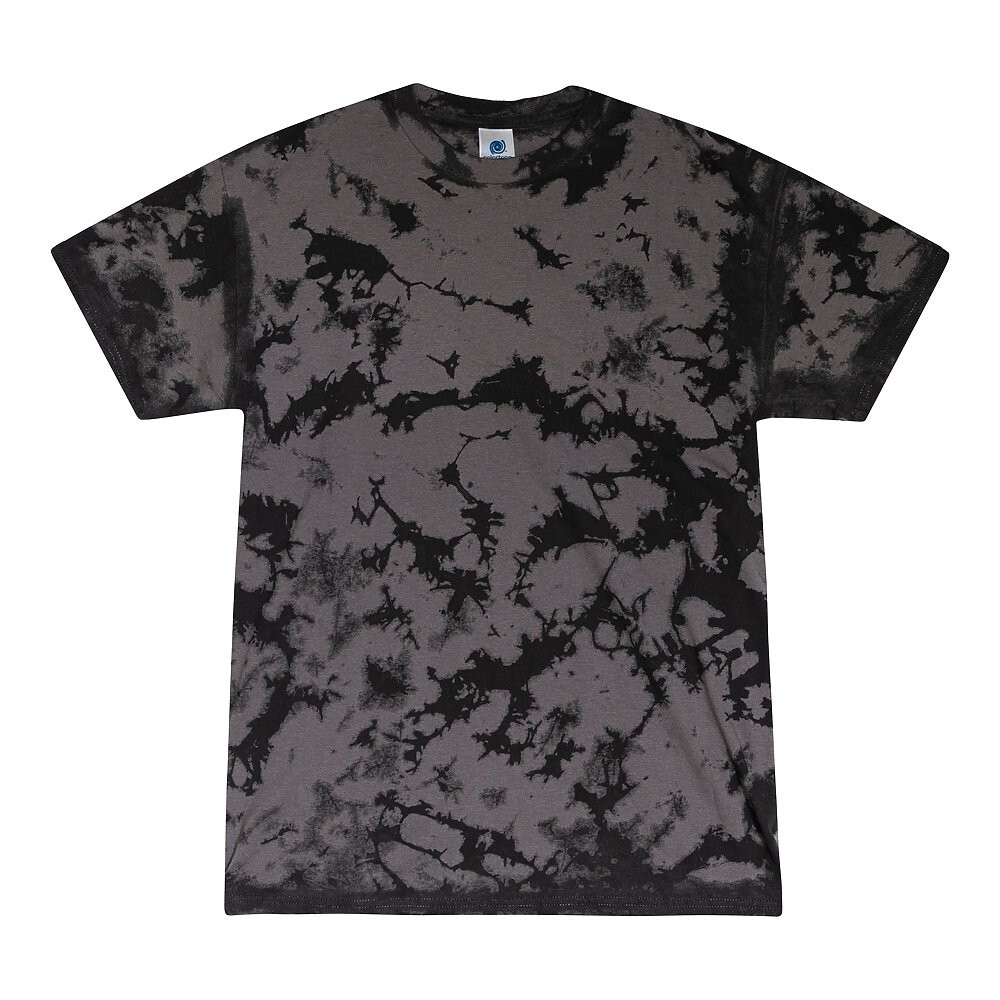 Multi-Color Tie Dye Iced T-Shirts, Adults Short Sleeve Cotton Colortone