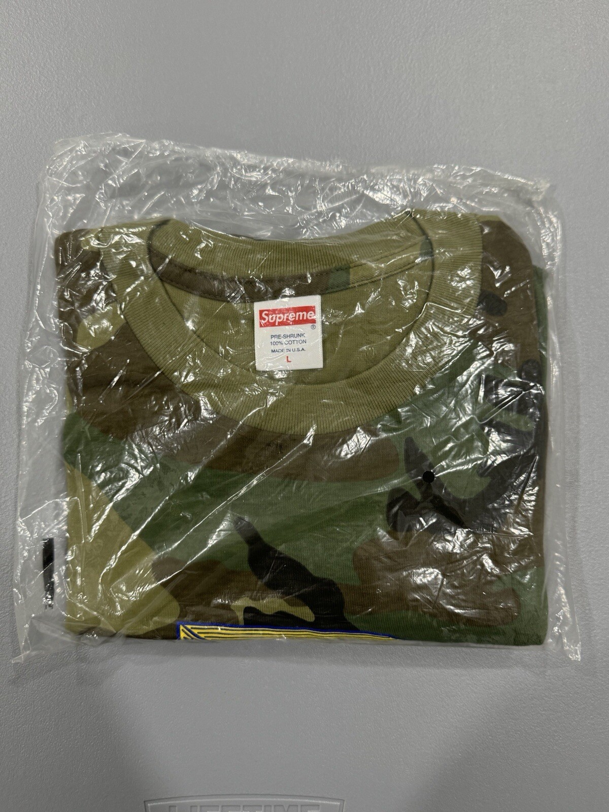 Supreme Cheese Tee Shirt Size Large L Camo – New In Bag FW19 Rare DEADSTOCK