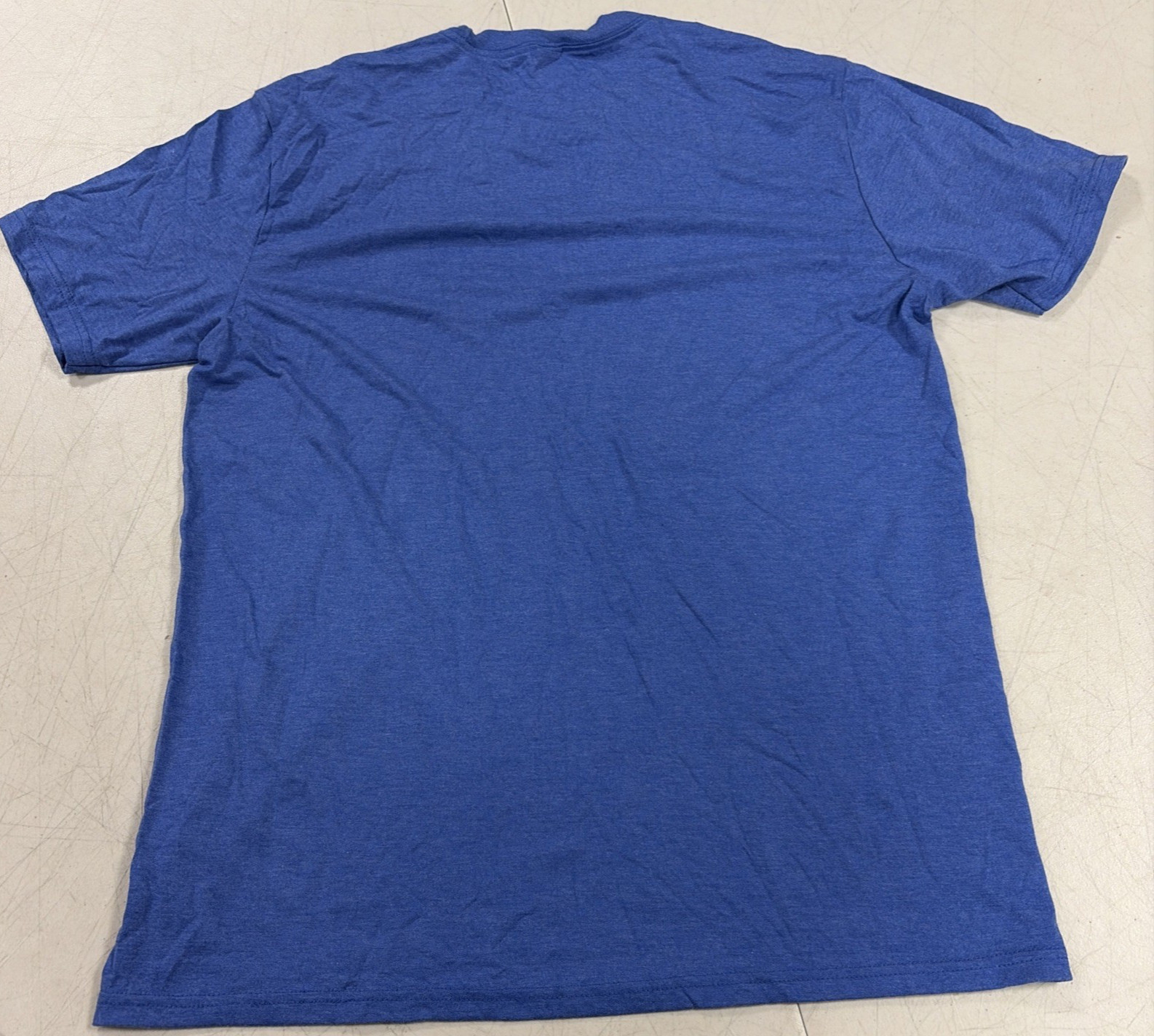District Perfect Tri DTG Crew-Neck Adult T-Shirt Short Sleeve Blue Size L New