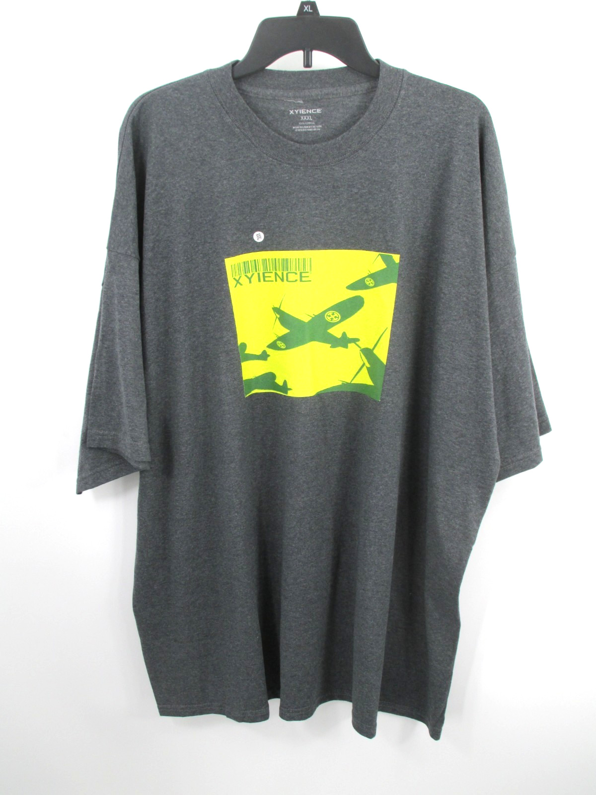 NWT XYIENCE Pullover T-Shirt Tee Men XXXL Gray Planes Casual