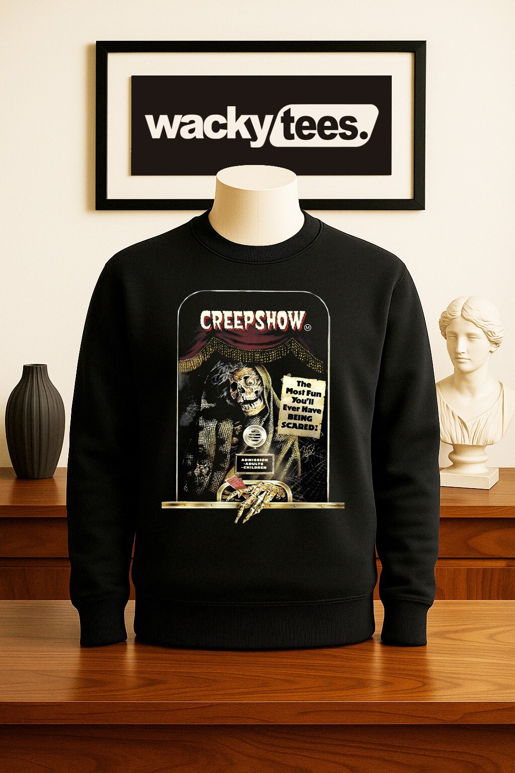Creepshow The Most Fun You’ll Ever Have Horror Terror Graphic Tee Shirt