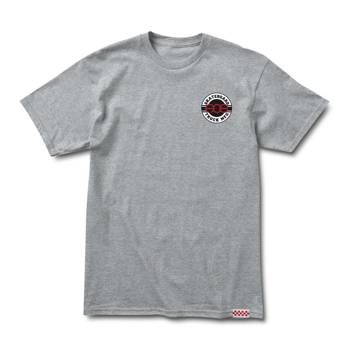 Ace Trucks ROUND POCKET LOGO Skateboard T Shirt ATHLETIC HEATHER