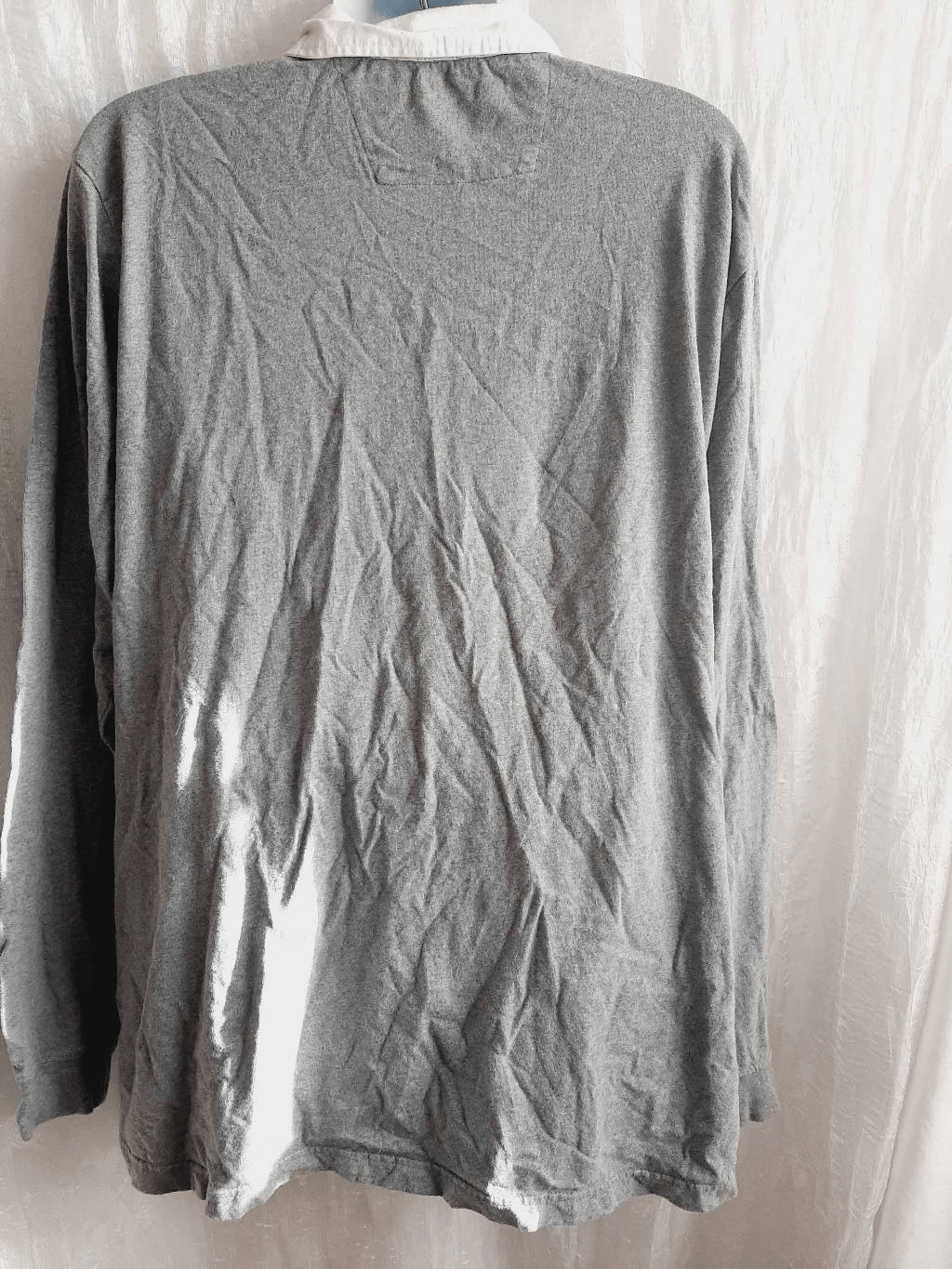 John Ashford mens gray rugby style sz 2XB shirt