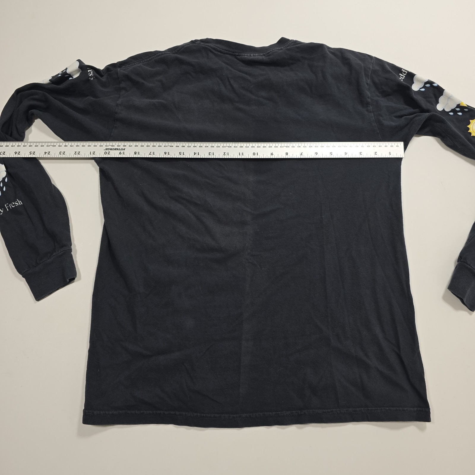 Teddy Fresh “I Have Crippling Anxiety” Long Sleeve Black Shirt, Size Medium