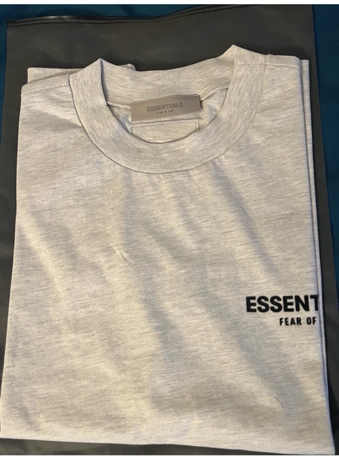 Essentials Fog T-Shirt Light Oatmeal, Medium