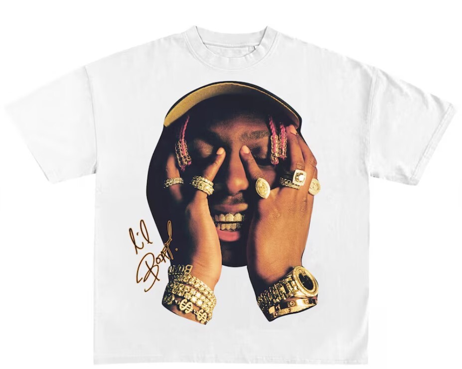 SALE Lil Yachty Shirt, Vintage White Rap Tee, Hip Hop Graphic Print T-Shirt