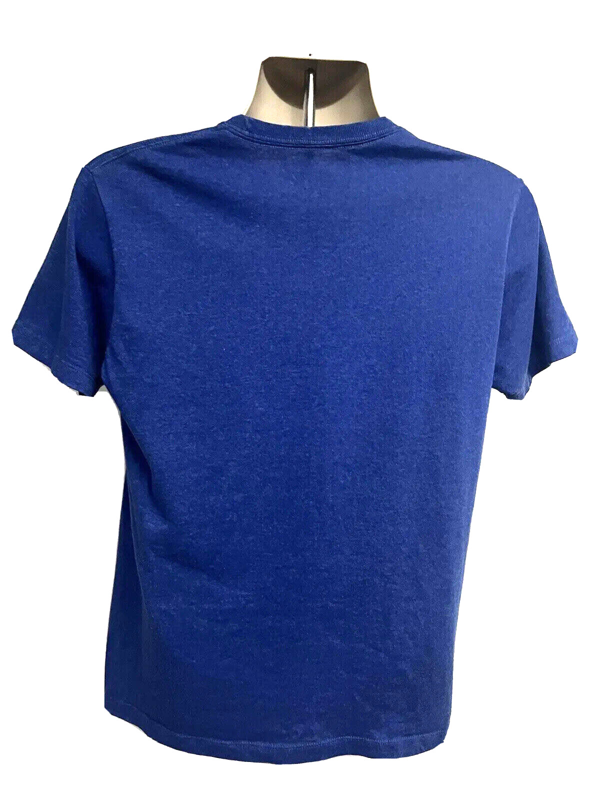 Hip Hop Streetwear Blue Graphic Novelty Cat T-Shirt Small Funny Animal Print